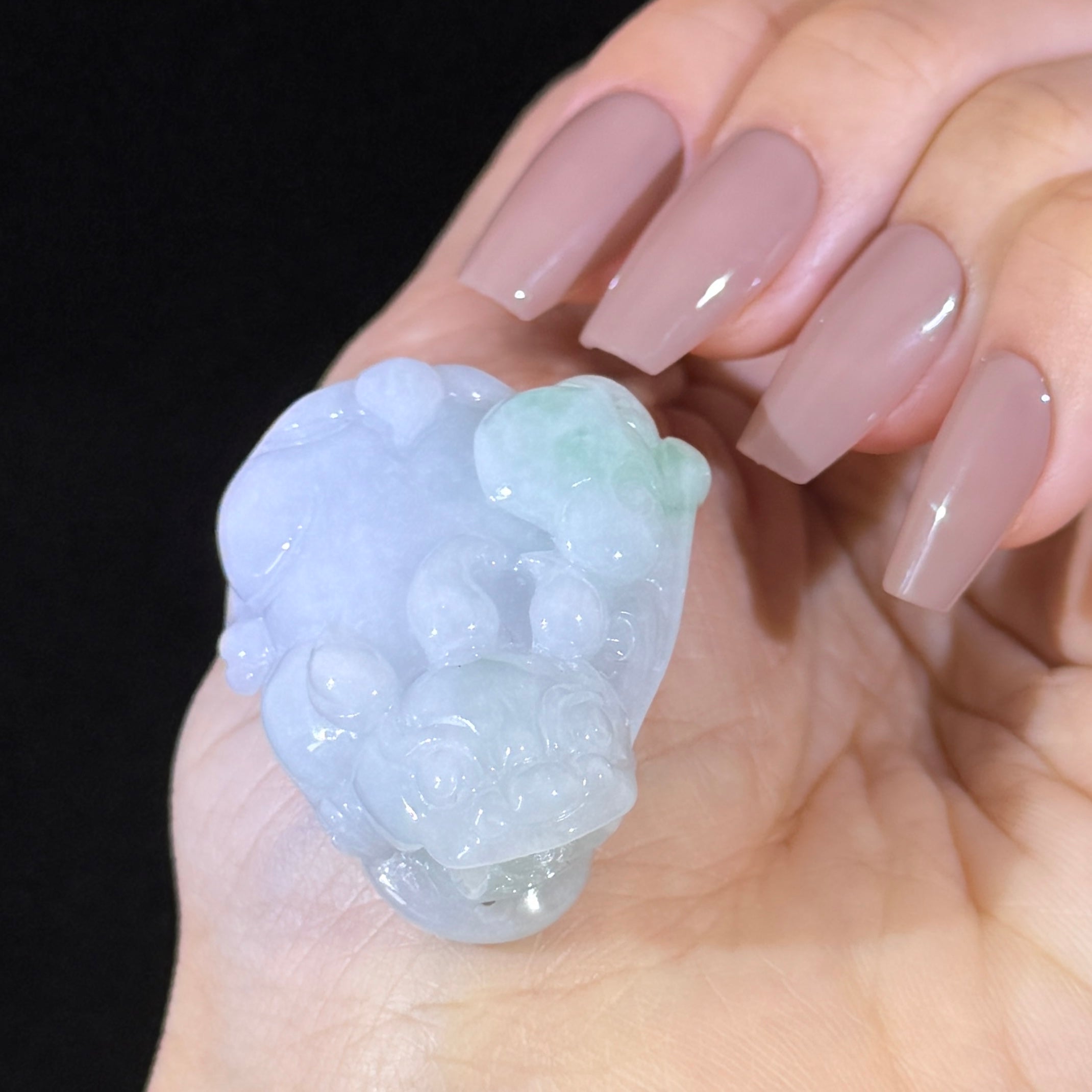 Type A Green Jade Pixiu Pendant
