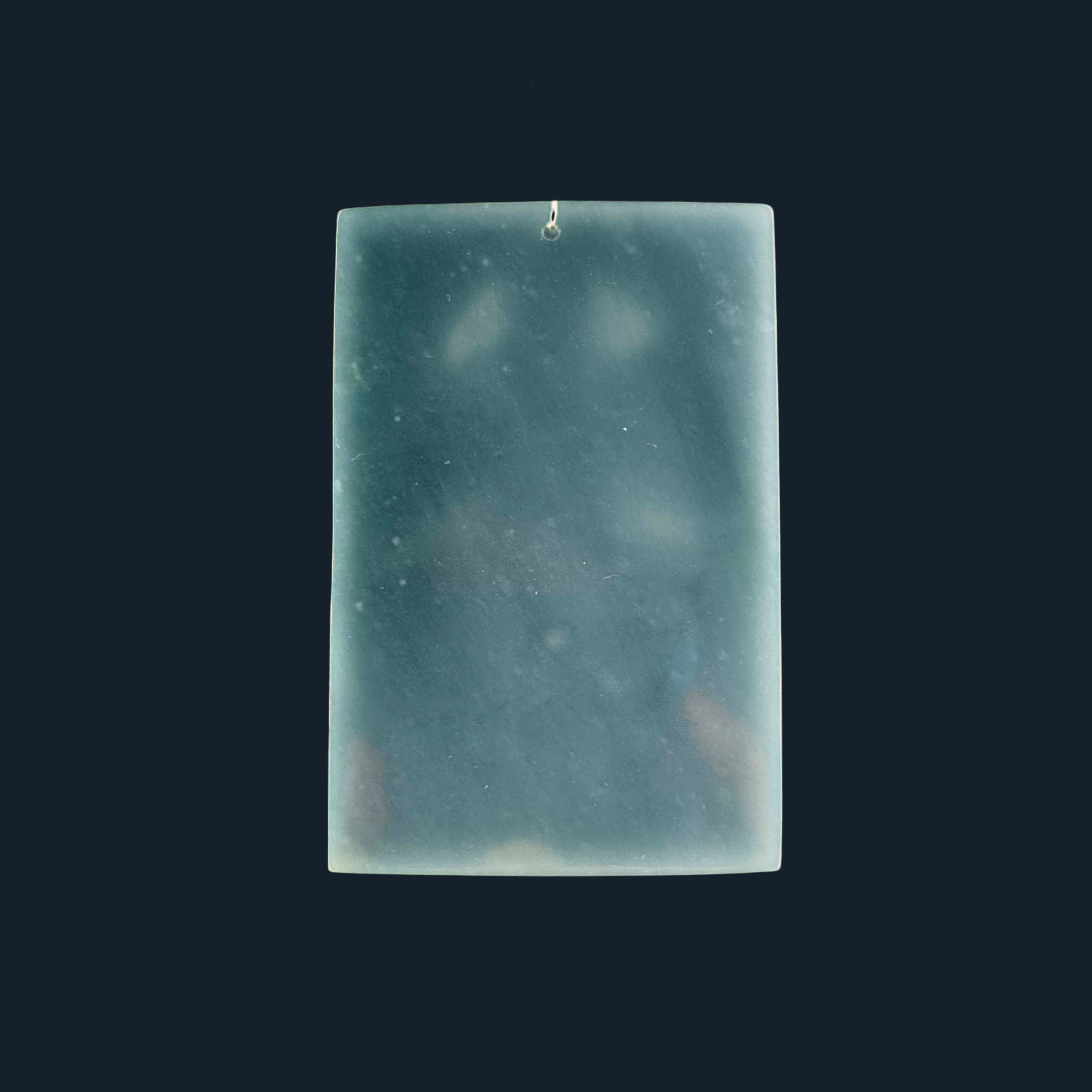 Type A Blueish Green Jade Guan Gong & Dragon