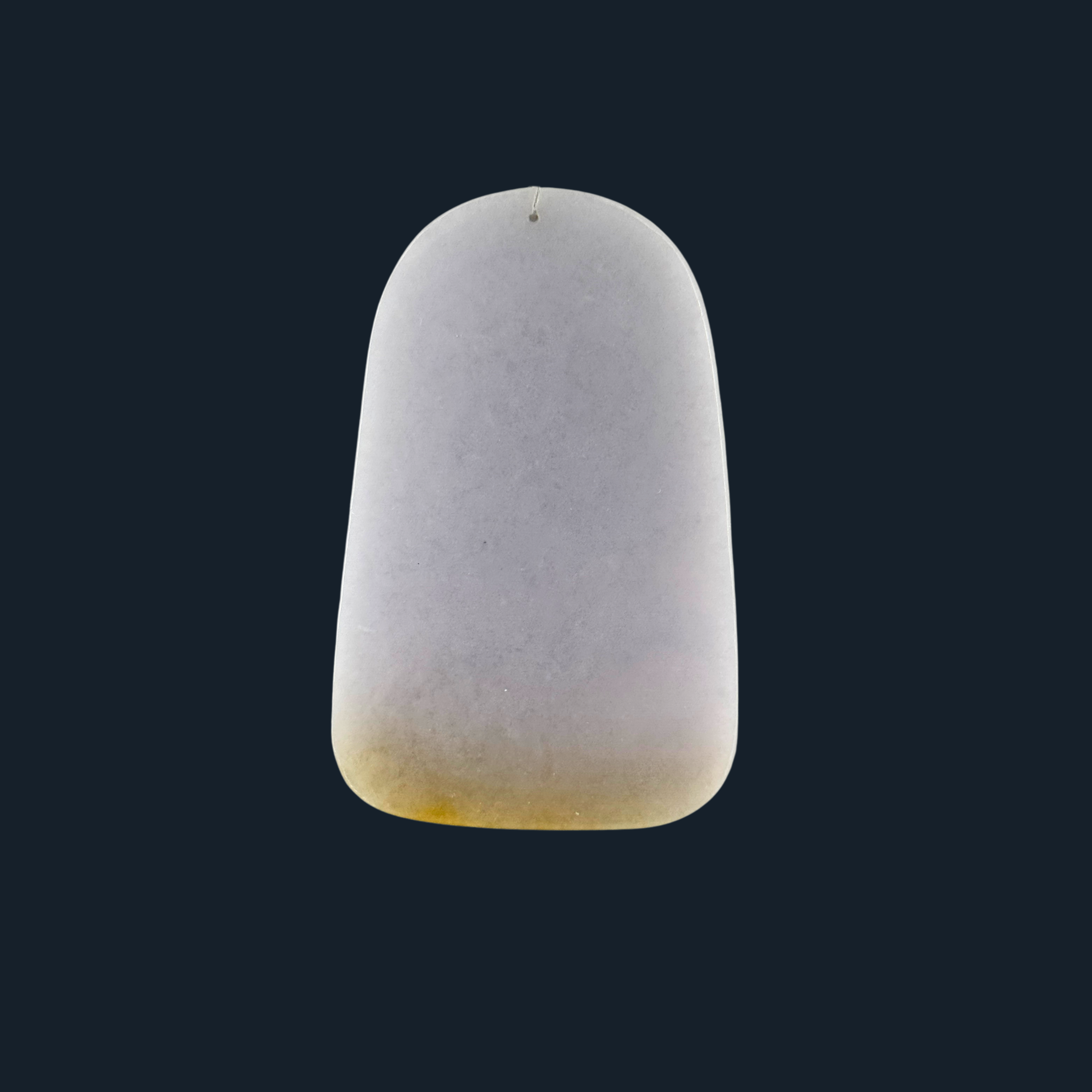 Type A Lavender & Yellow Jade Guan Gong & Dragon Pendant