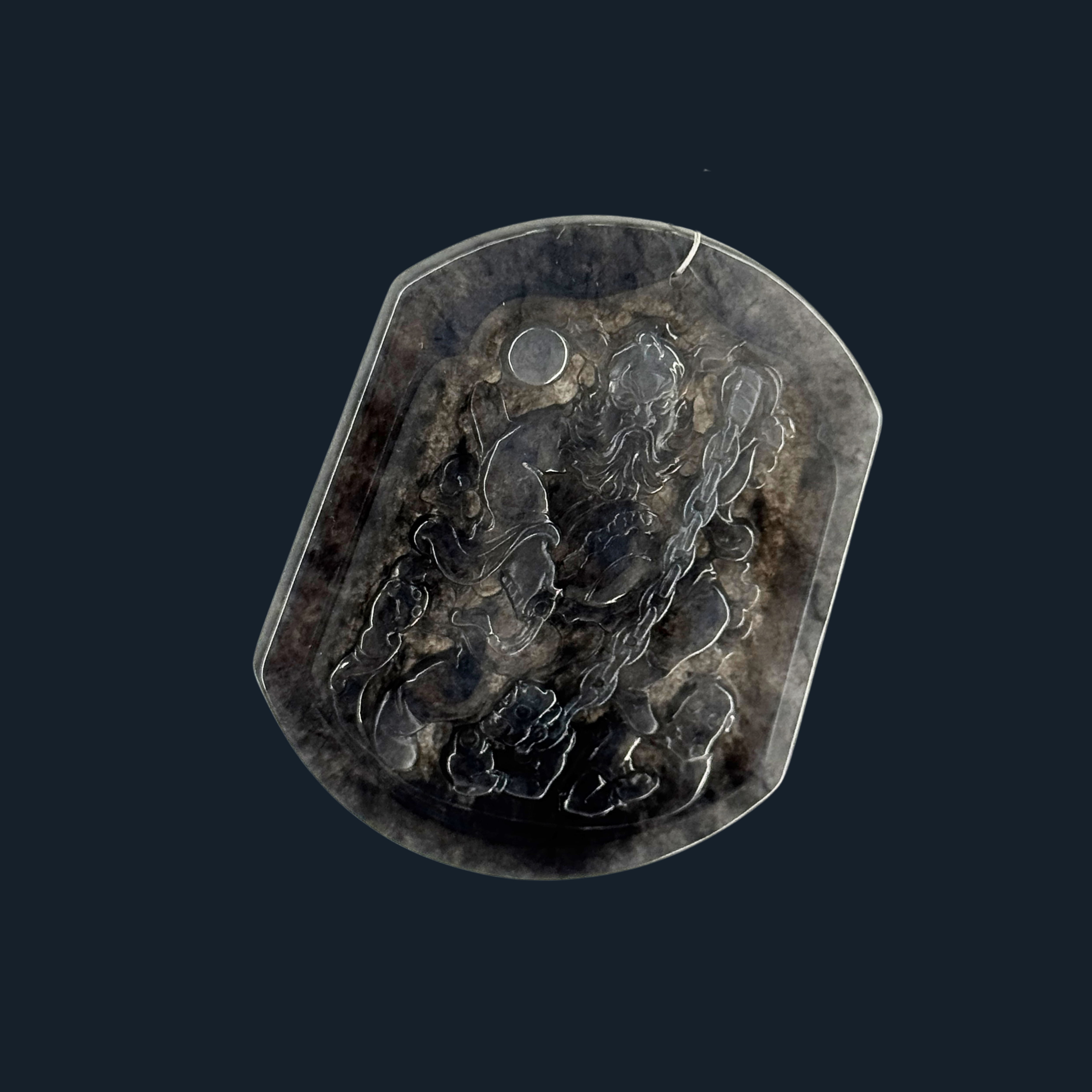 Type A Black Jade Zhong Kui