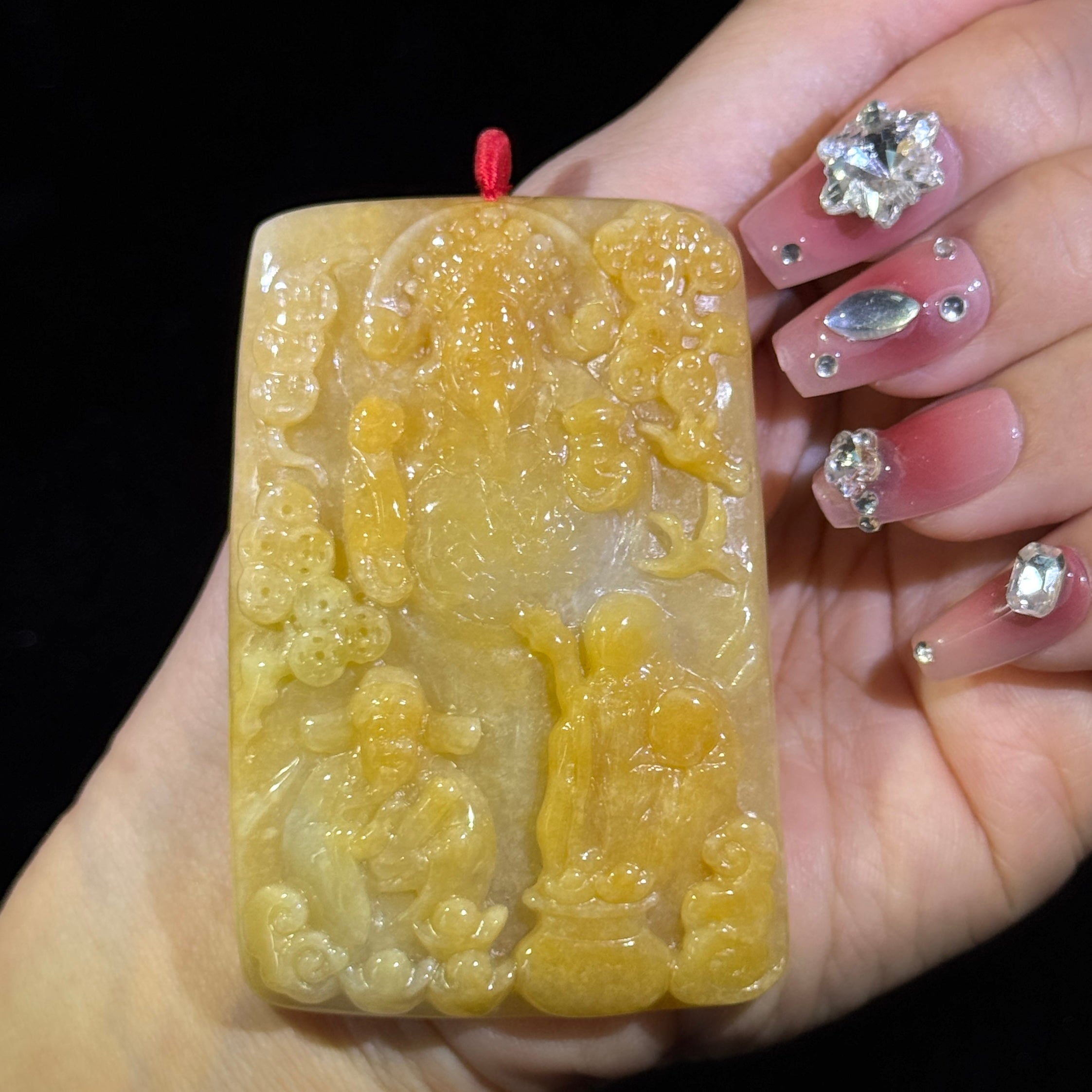 Yellow Jade Fu Lu Shou