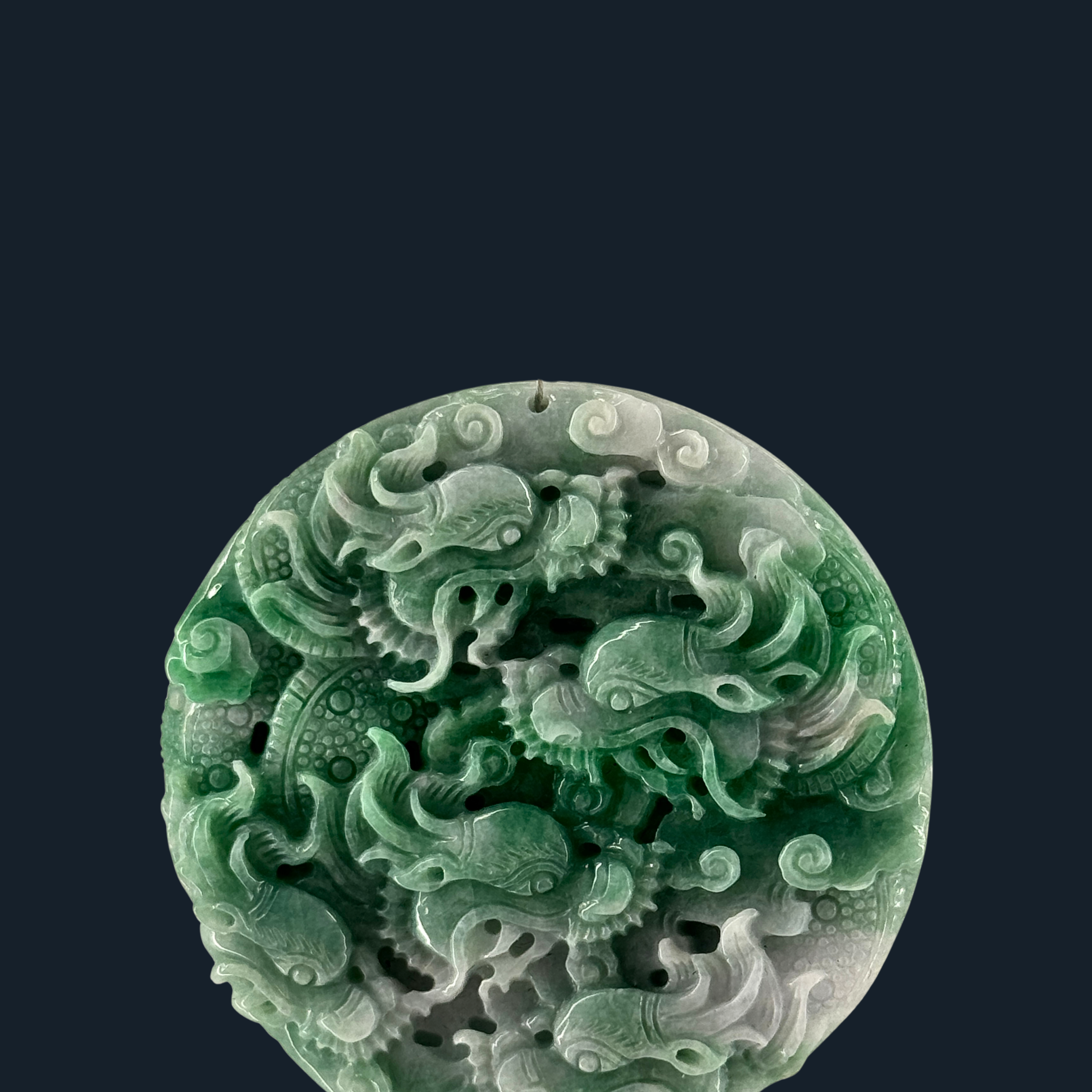 Type A Green Jade 9 Dragons