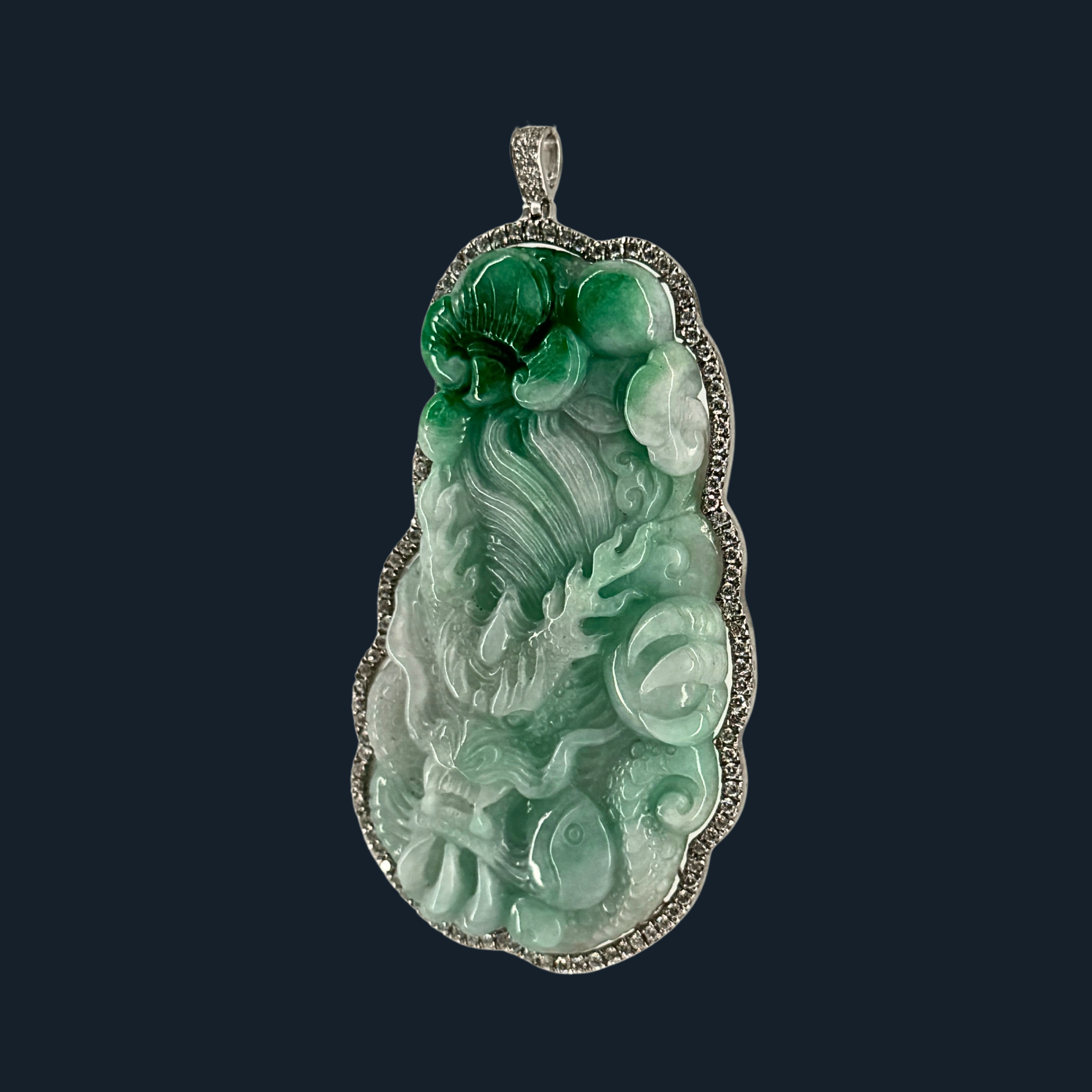 💎 ICED Green Jade Dragon Symbol to boost Business Success