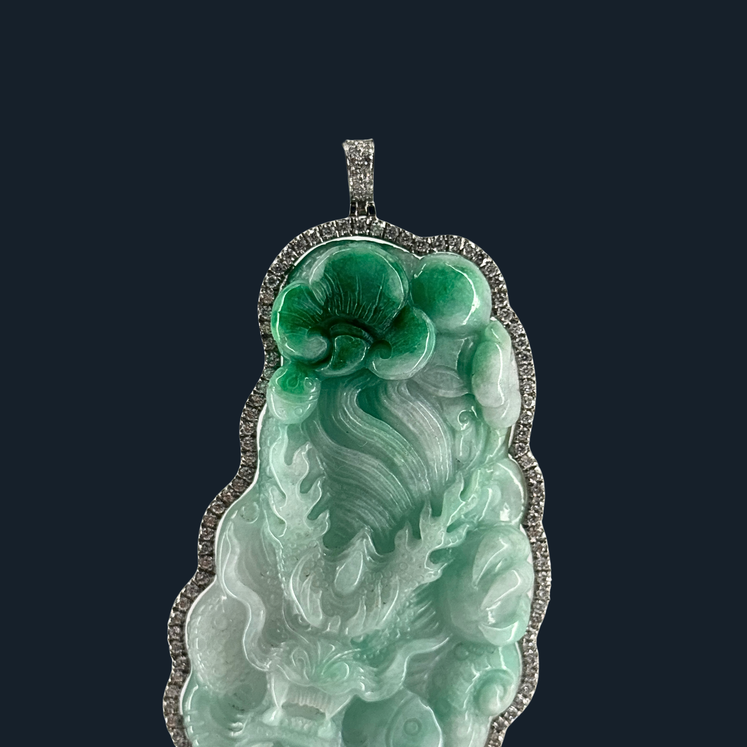💎 ICED Green Jade Dragon Symbol to boost Business Success