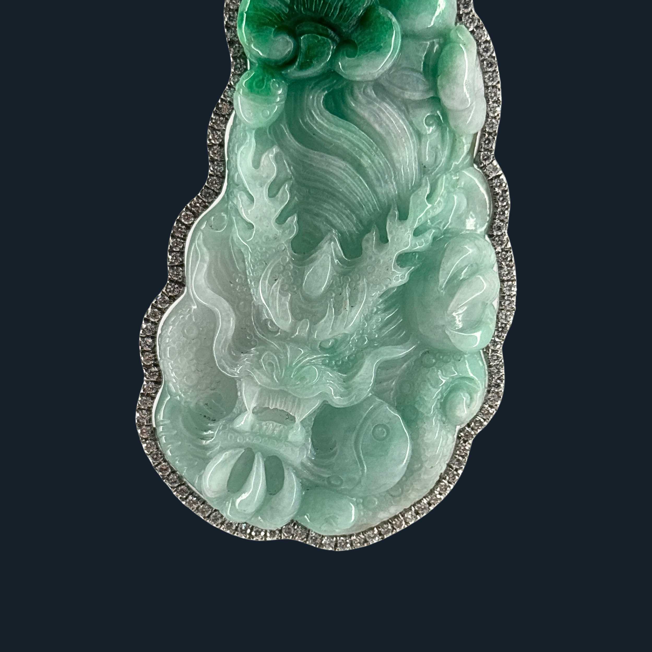 💎 ICED Green Jade Dragon Symbol to boost Business Success