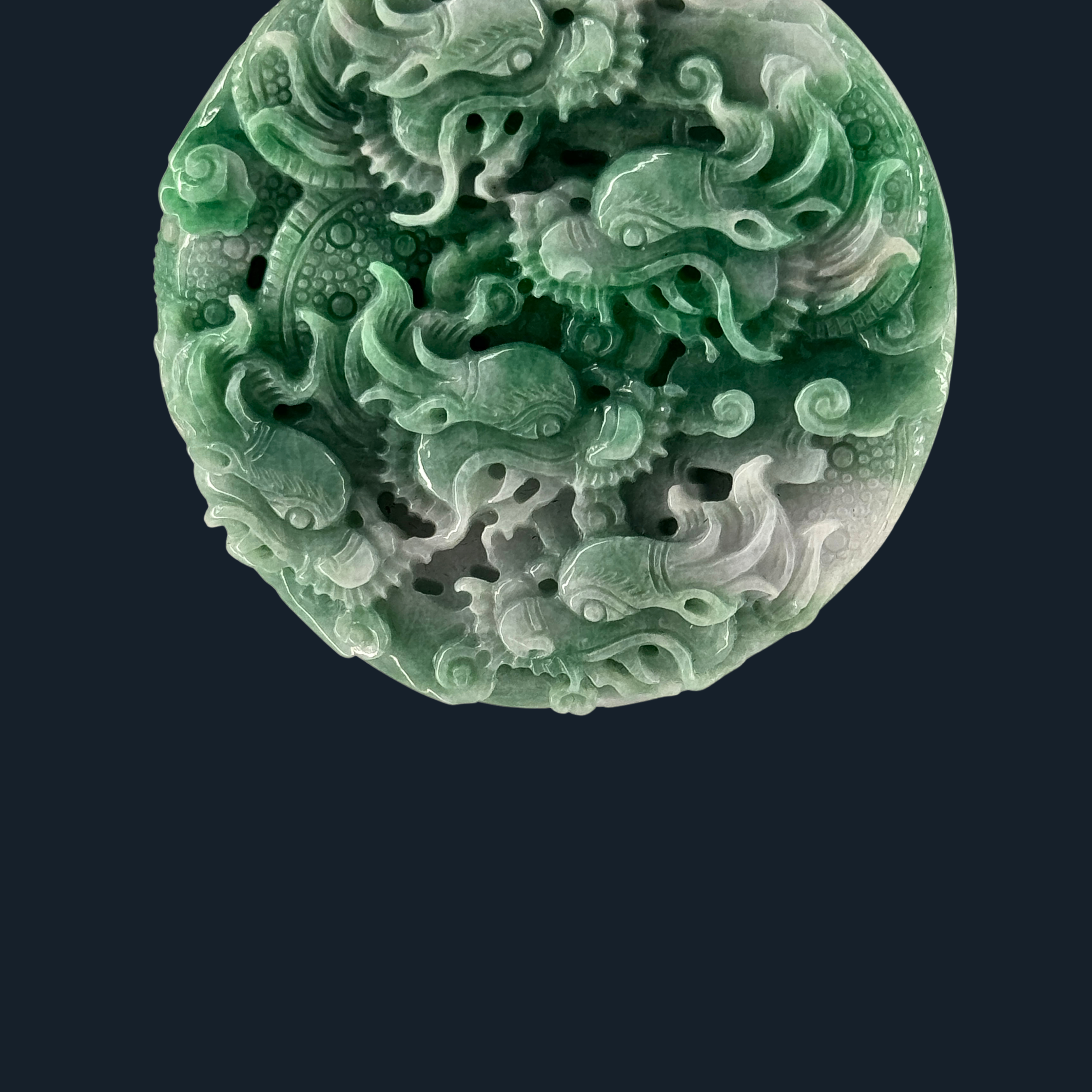 Type A Green Jade 9 Dragons