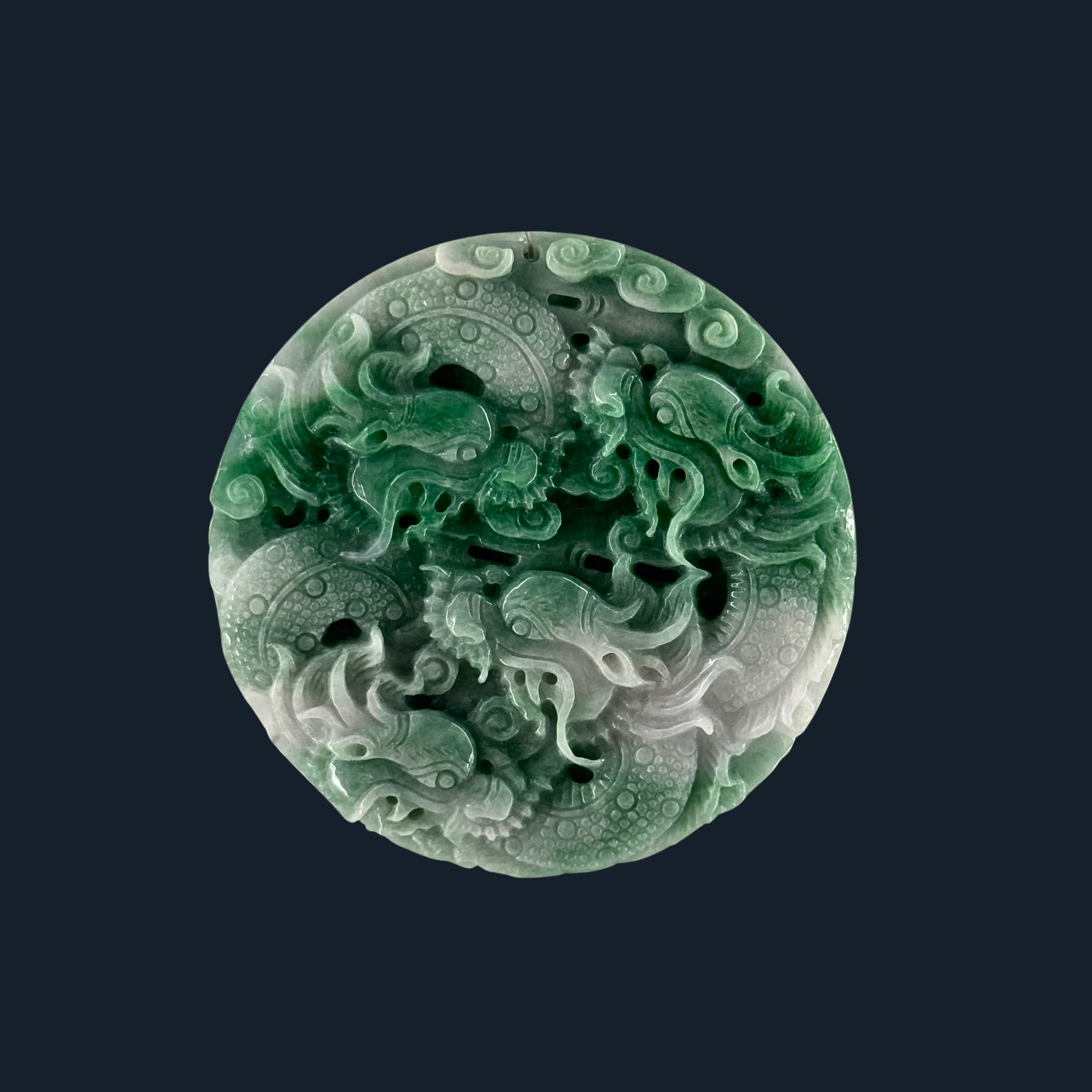 Type A Green Jade 9 Dragons
