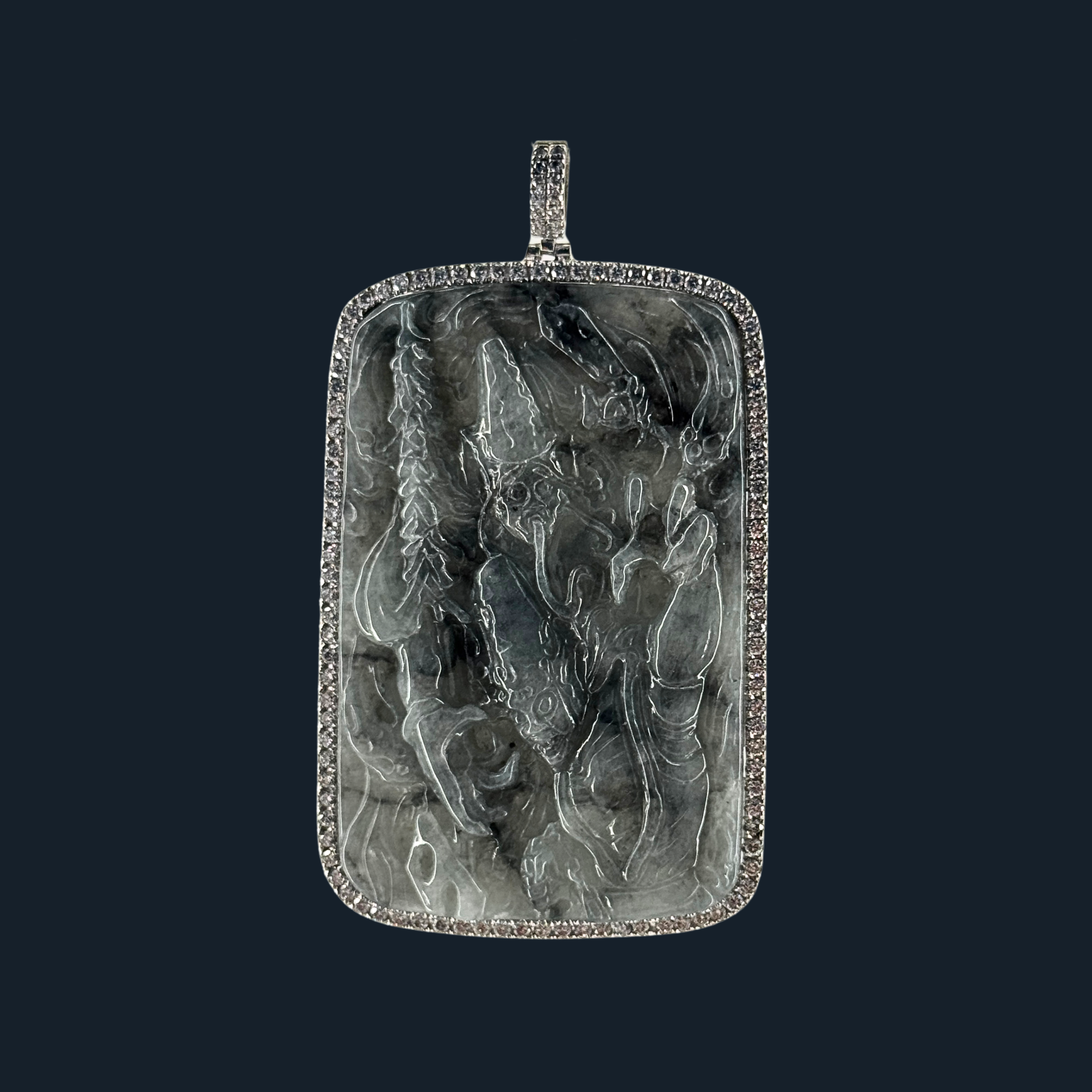 💎 ICED Black Jade Black & White Impermanence