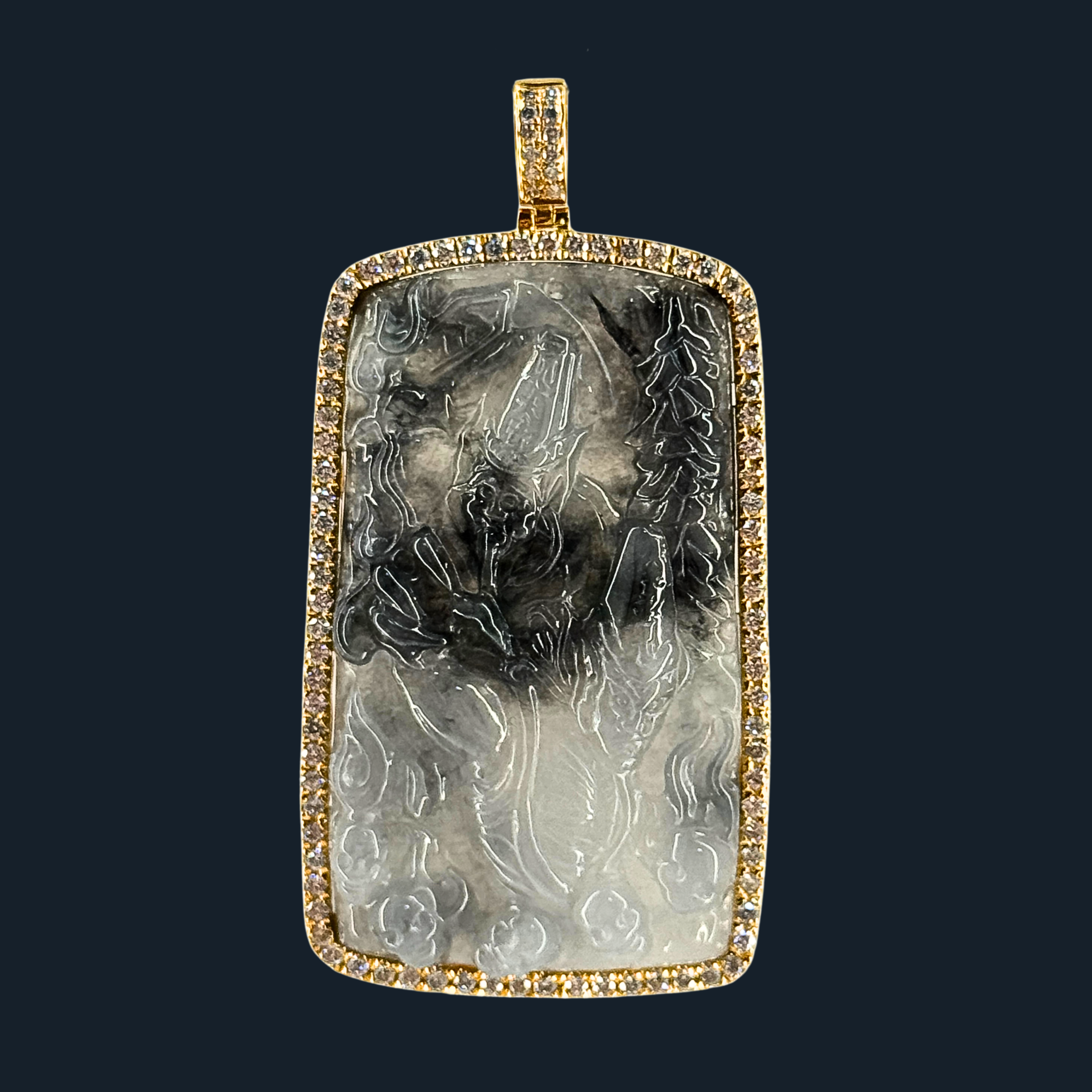 💎 ICED Black Jade Black & White Impermanence