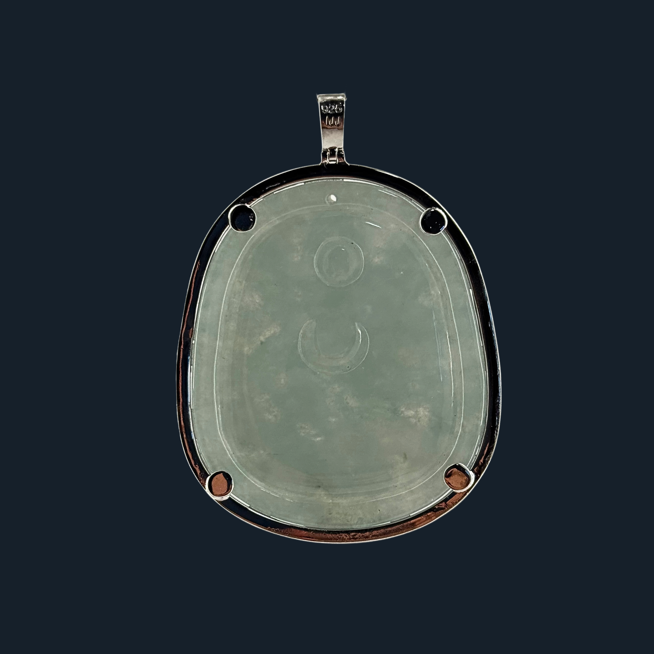 Type A Green Jade Zhong Kui Pendant