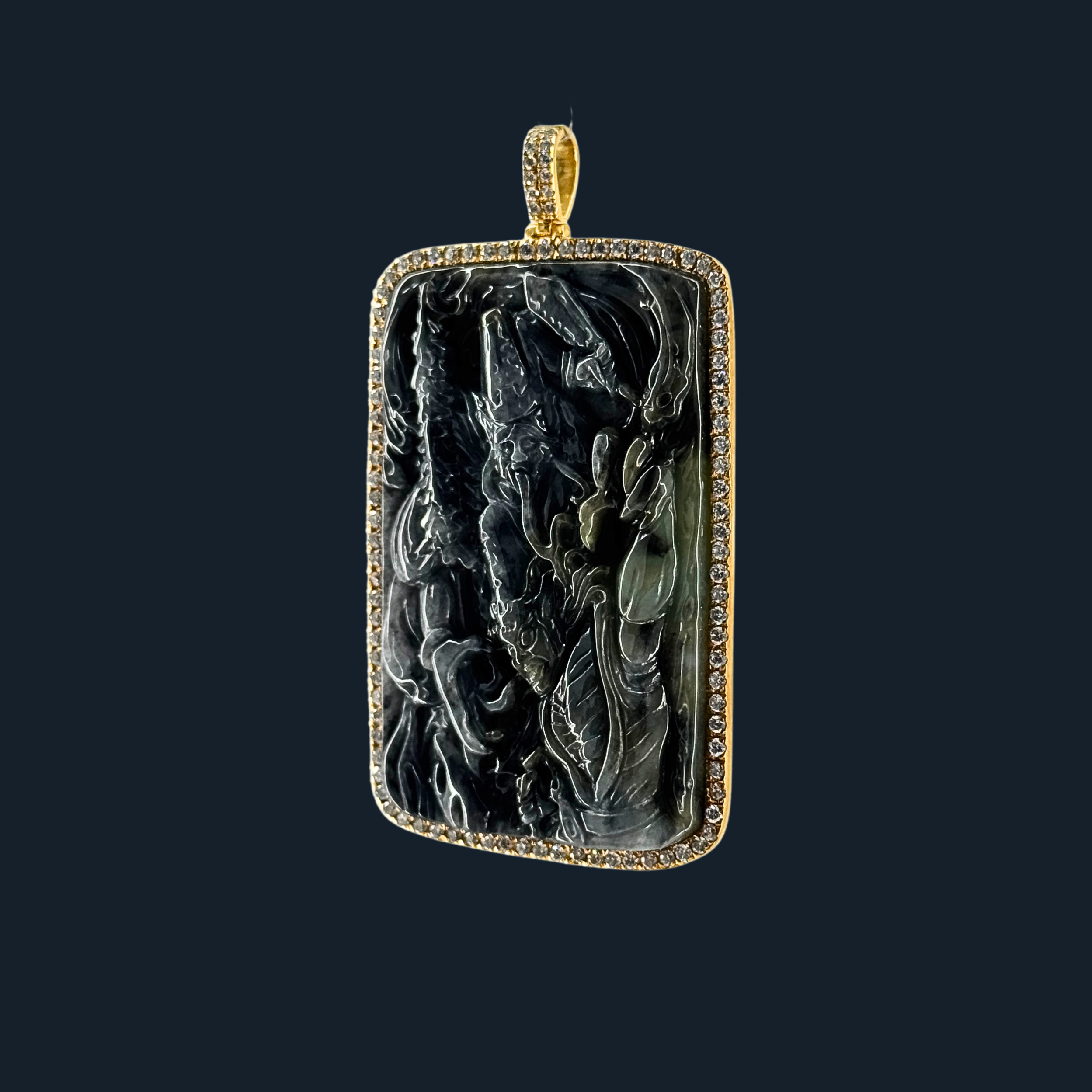 💎 ICED Black Jade Black & White Impermanence
