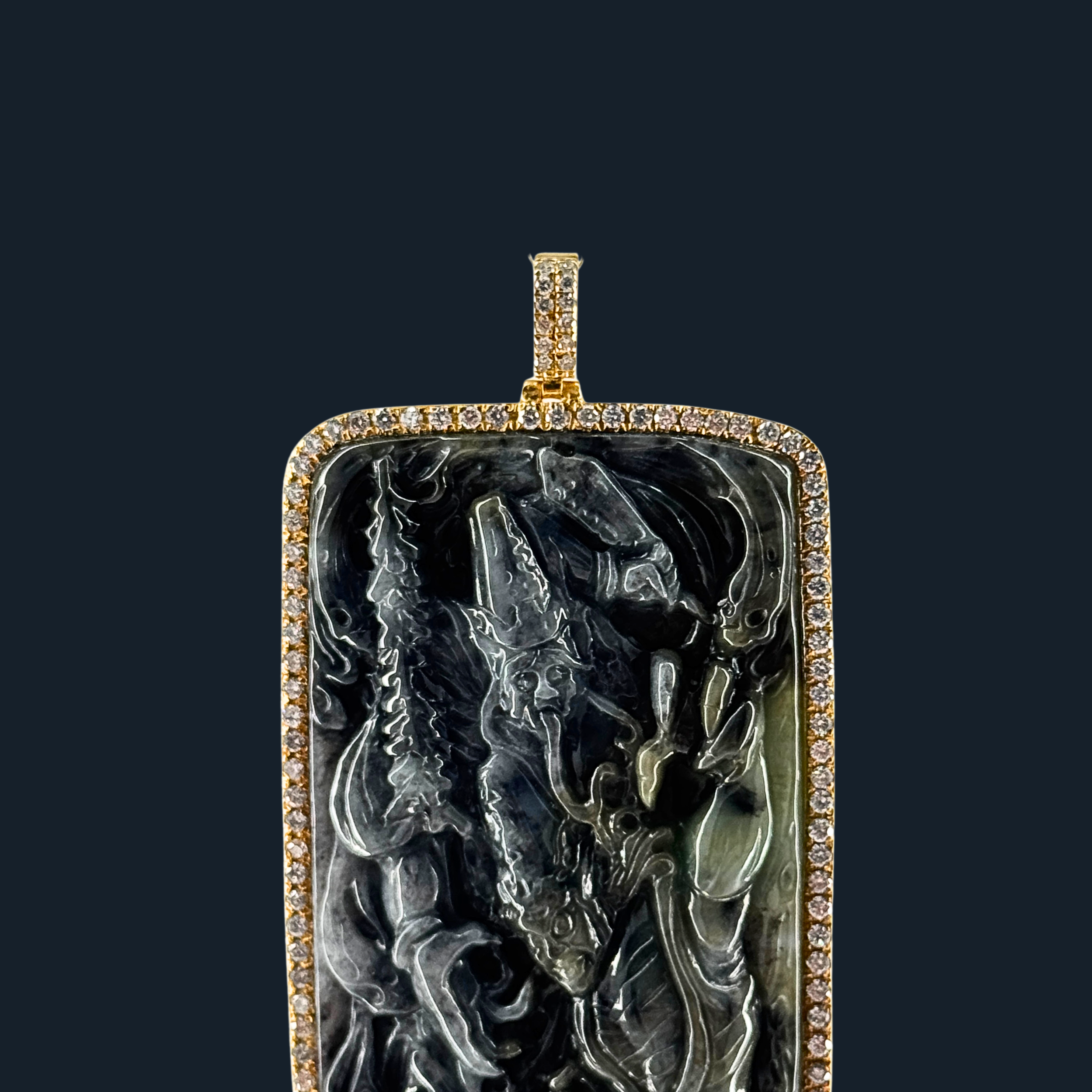 💎 ICED Black Jade Black & White Impermanence