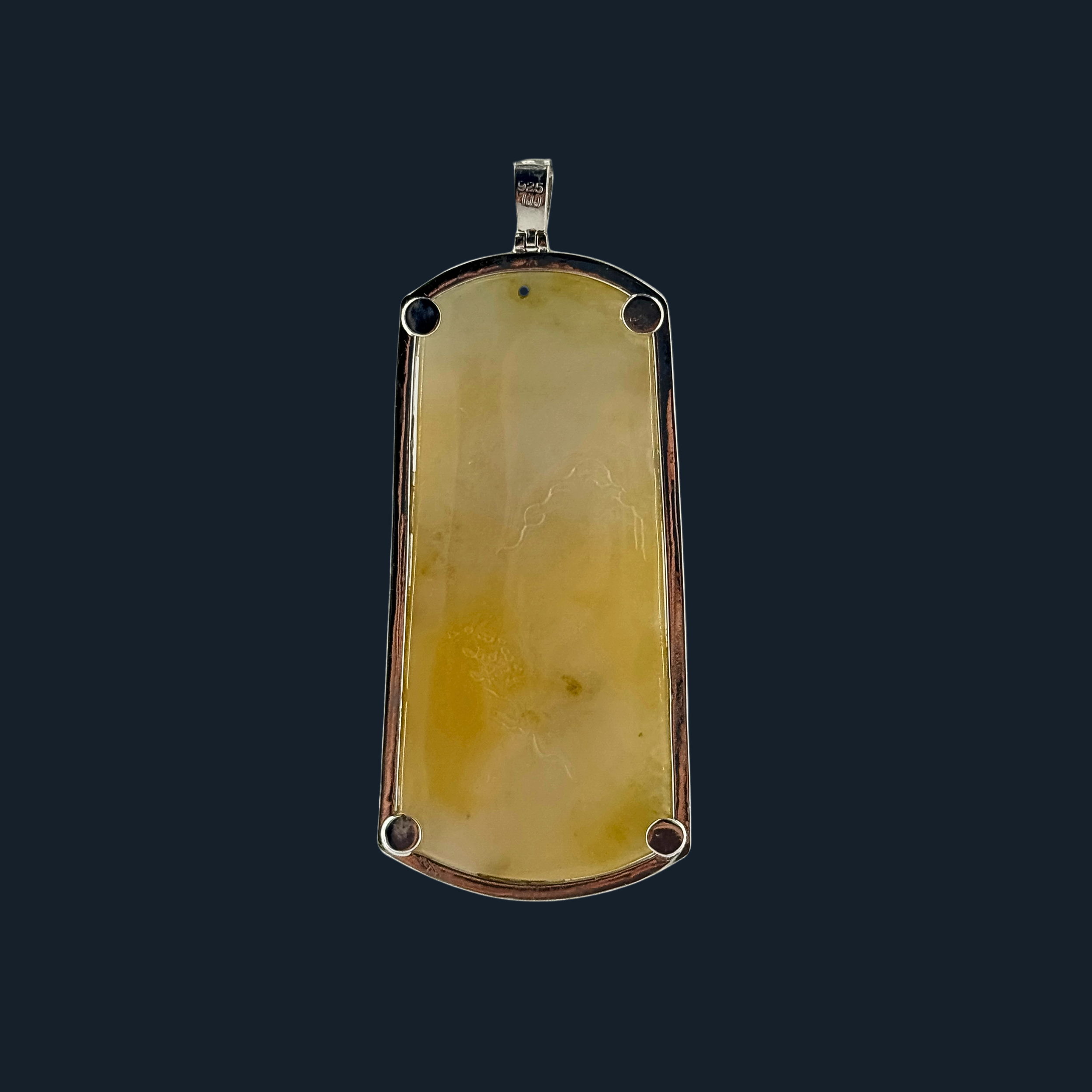 💎 ICED Yellow Jade Scenic Piece Shan Shui