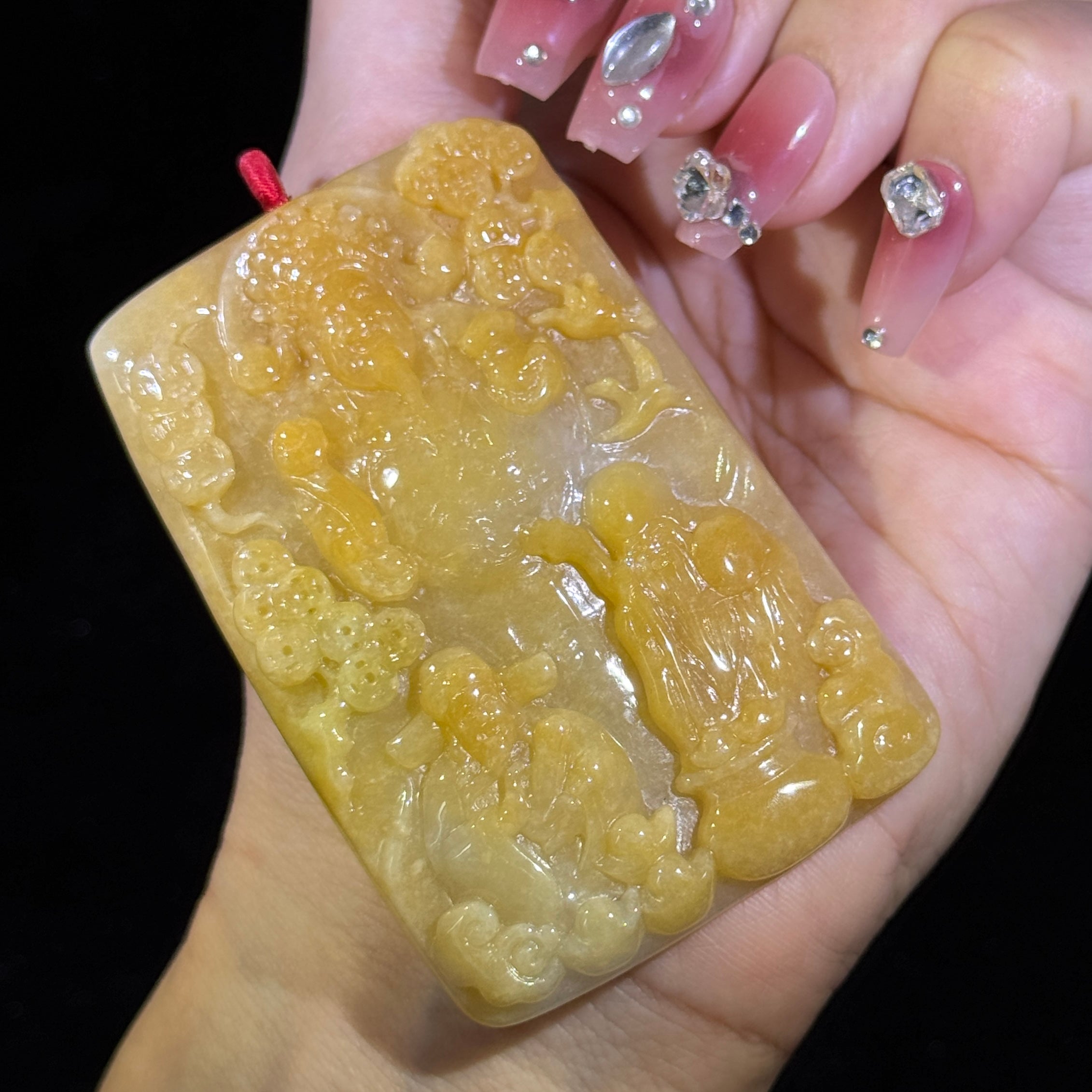 Yellow Jade Fu Lu Shou