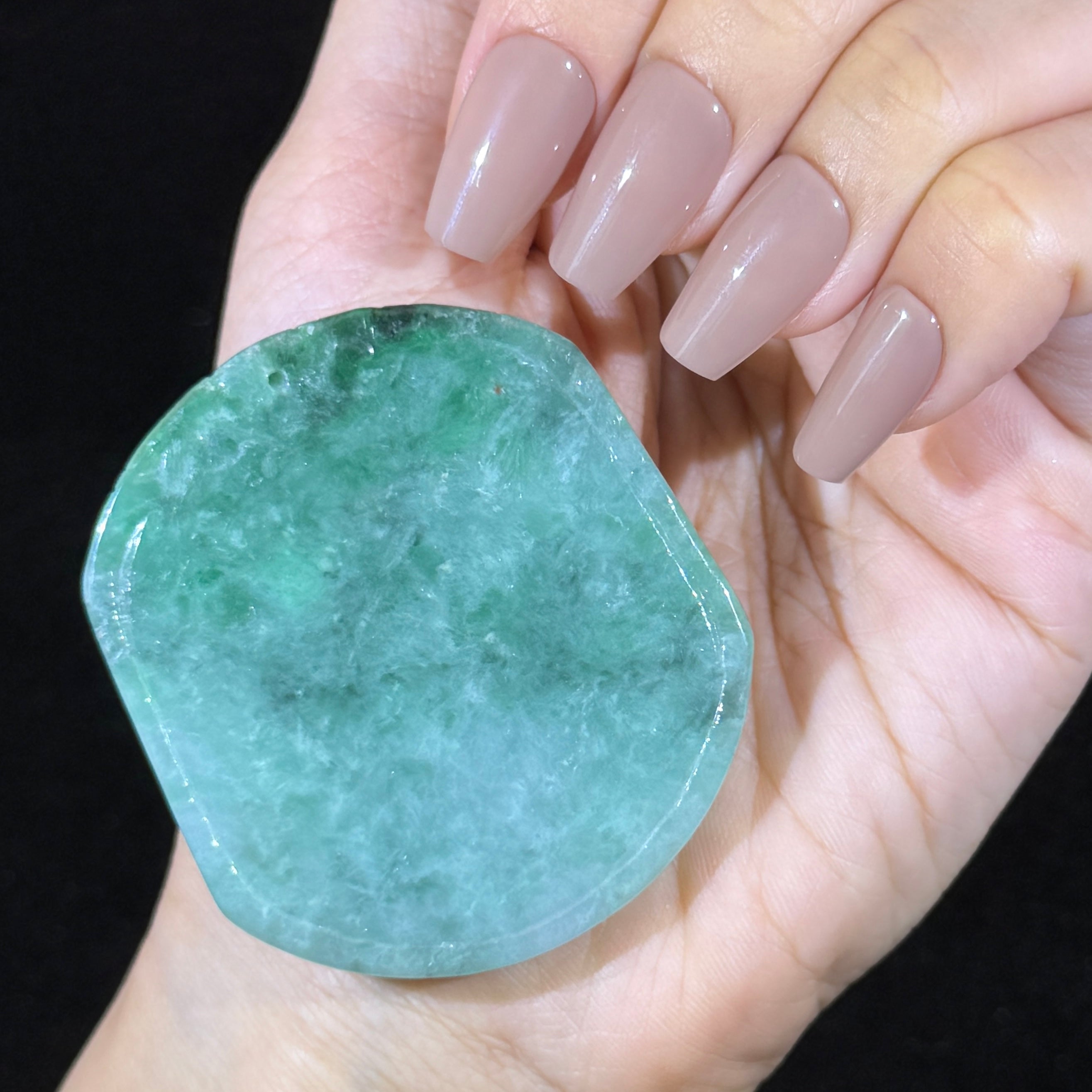 Type A Green Jade Mandarin Ducks Pendant