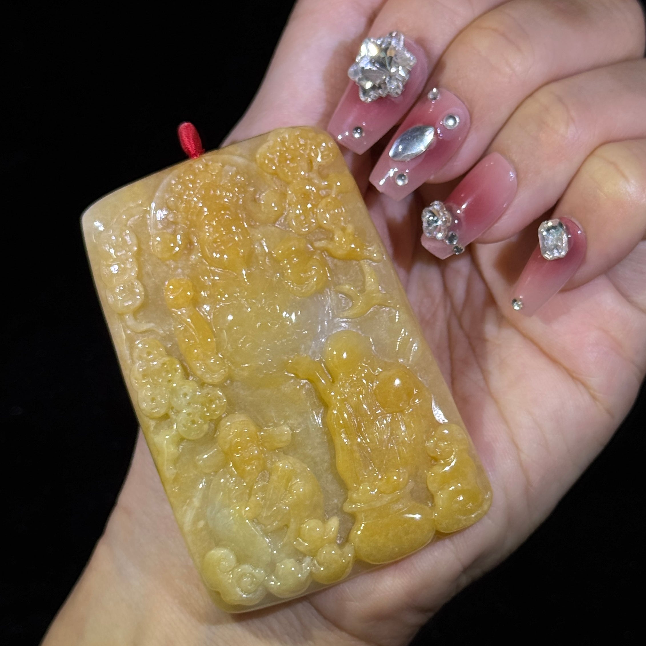 Yellow Jade Fu Lu Shou