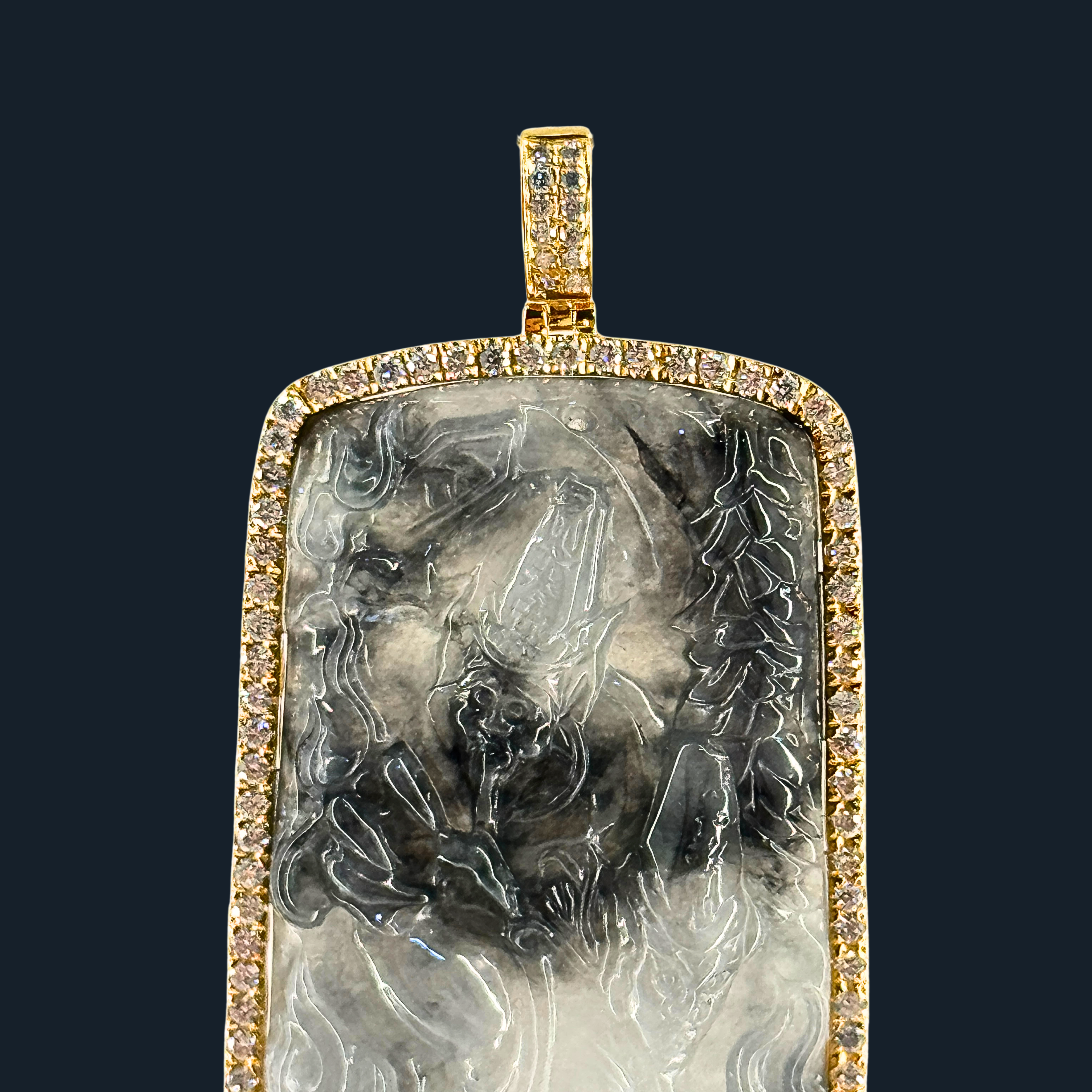 💎 ICED Black Jade Black & White Impermanence