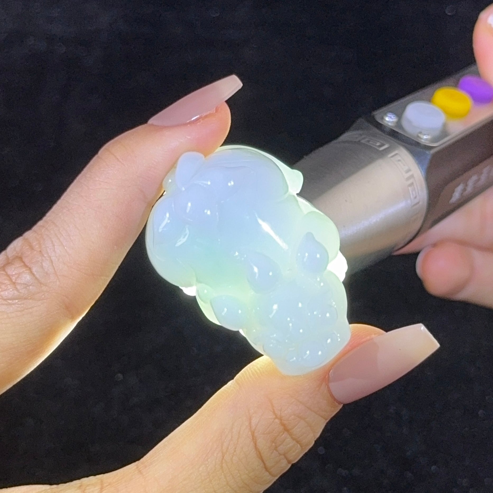 Type A Green Jade Pixiu Pendant