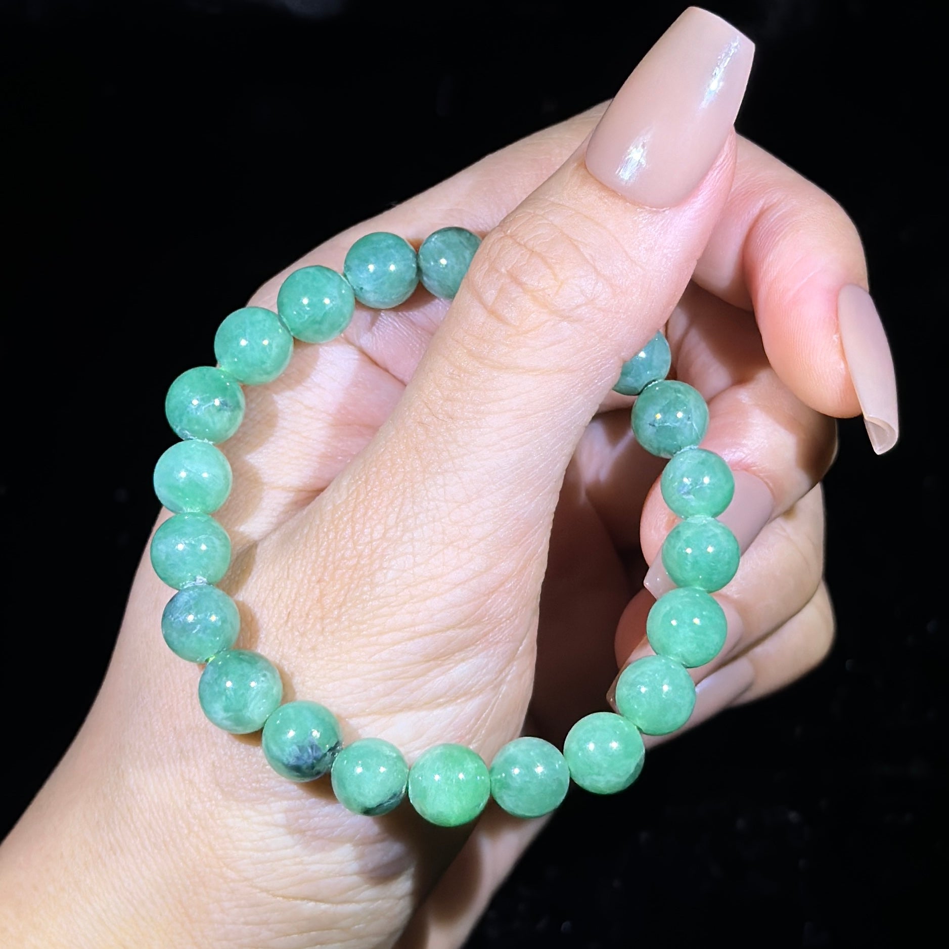 Type A Green Jade Bracelet