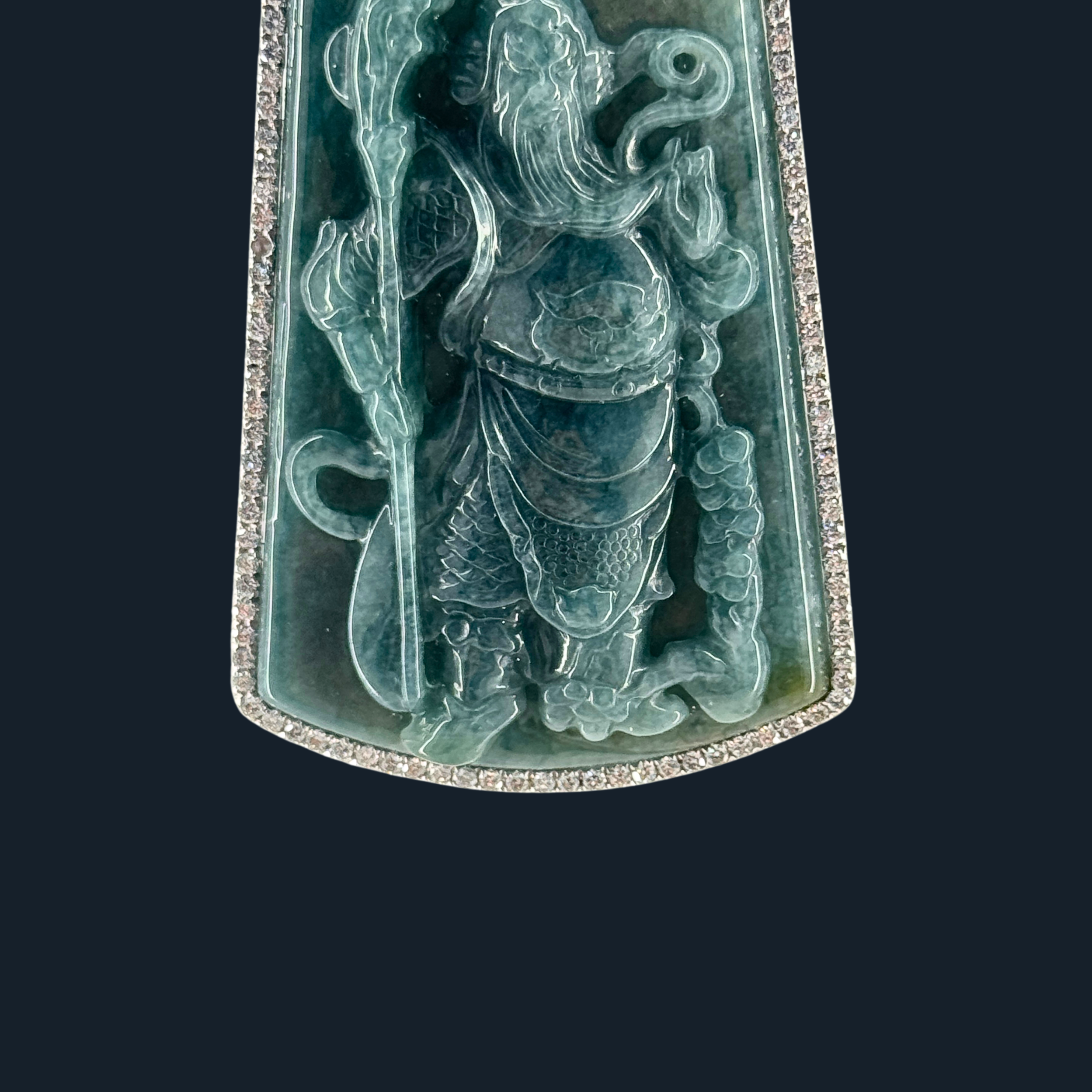 💎 ICED Green Jade Guan Gong