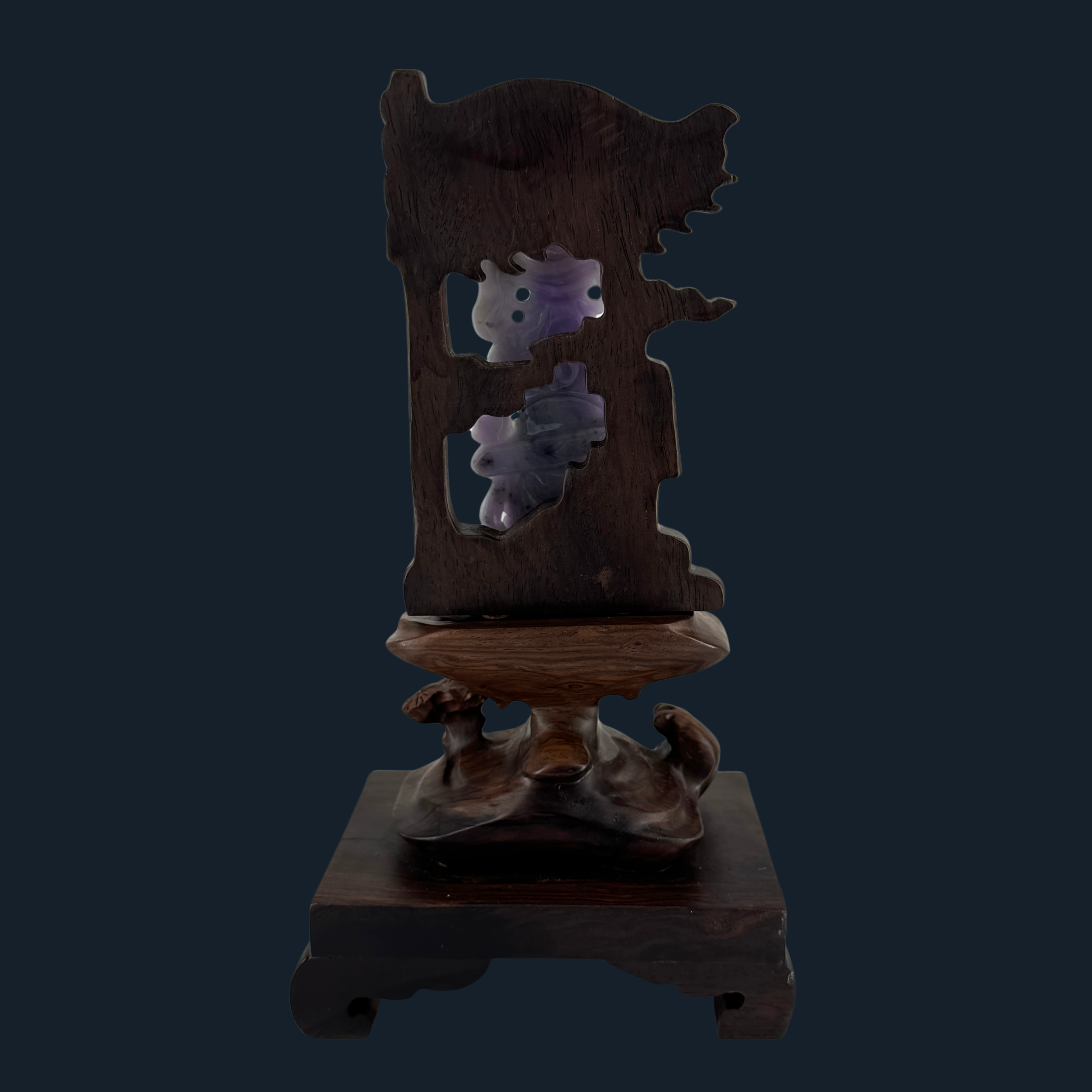 Type A Lavender Jade Guan Gong Display NGI Cert