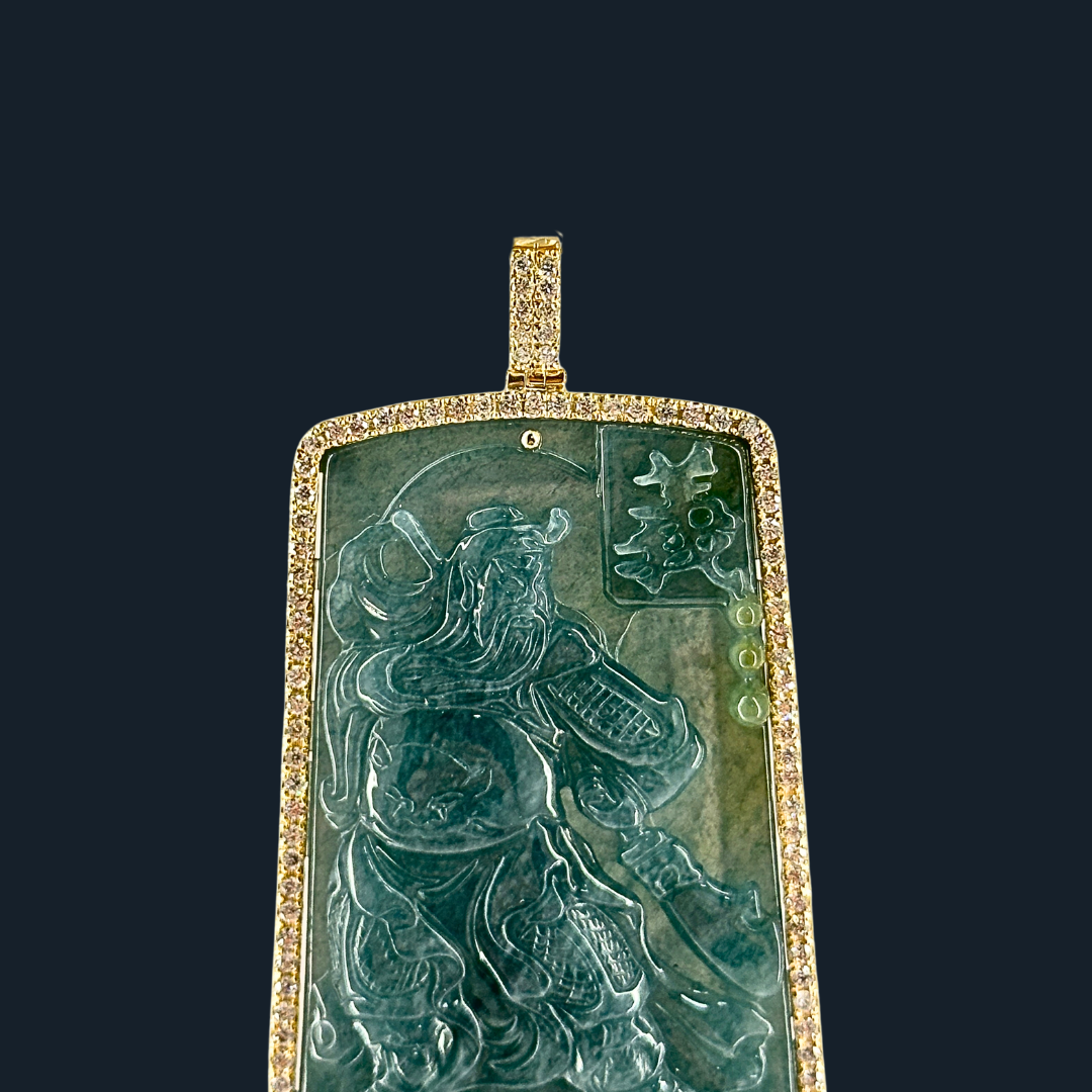 💎 ICED Green Jade Guan Gong