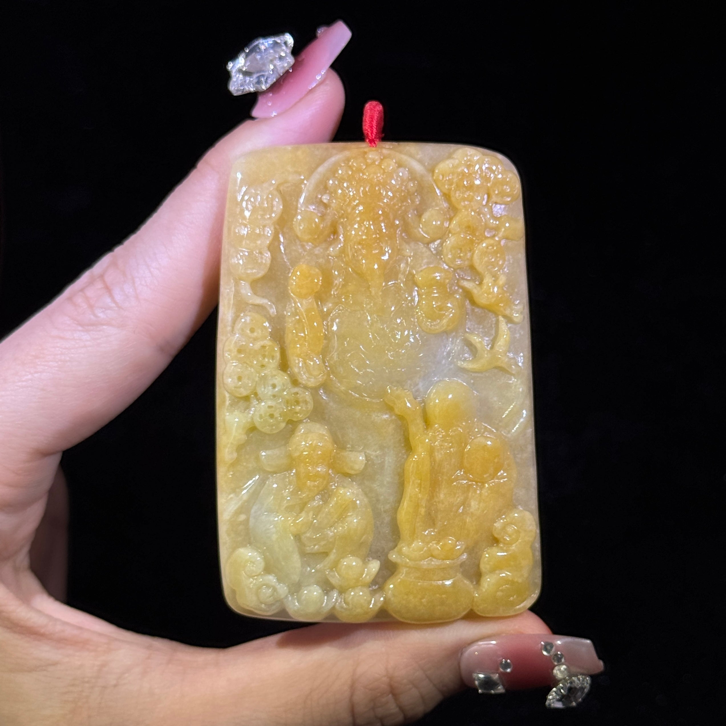 Yellow Jade Fu Lu Shou
