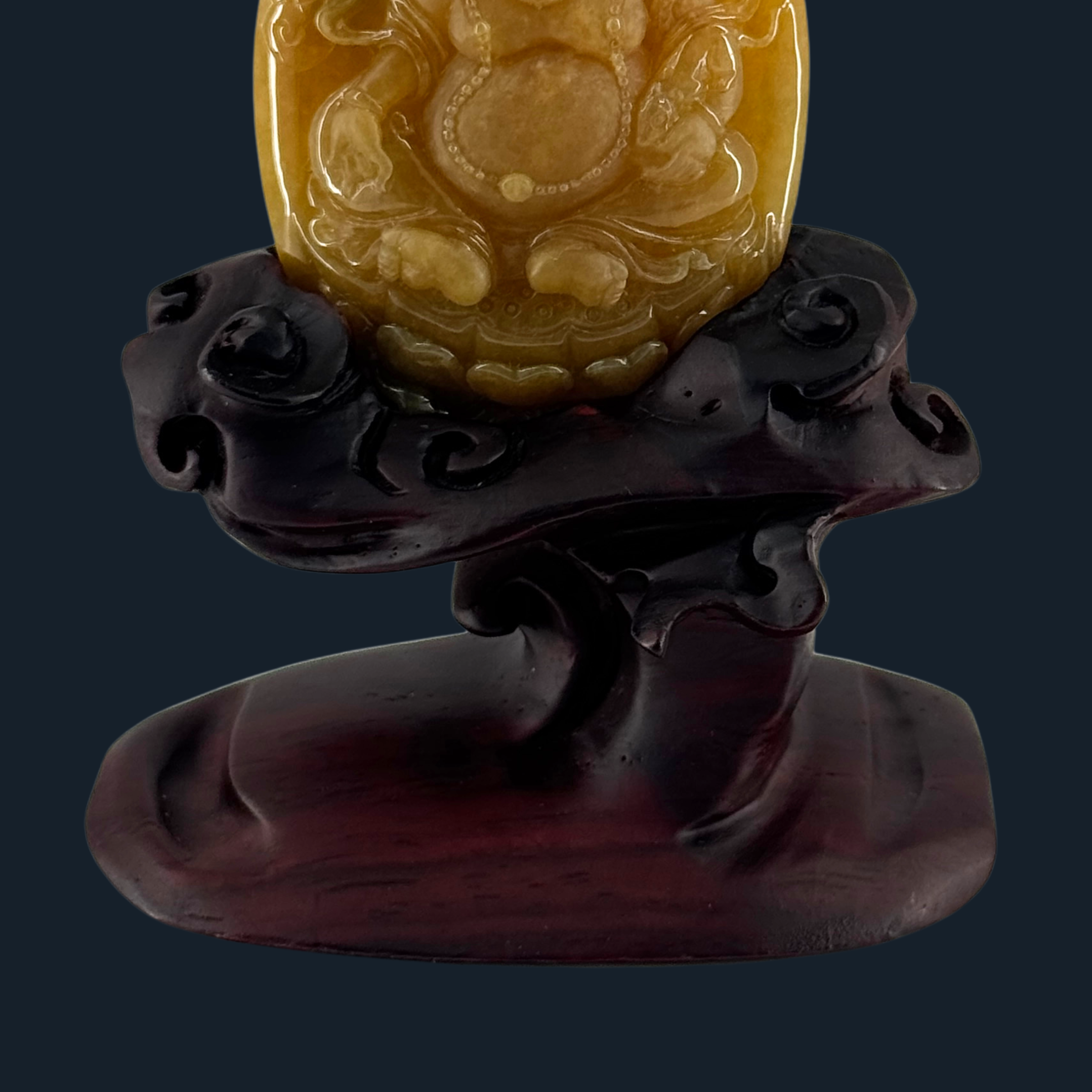 RARE Grand Master Craftsman Type A Yellow Jade Yellow Jambhala NGI Cert