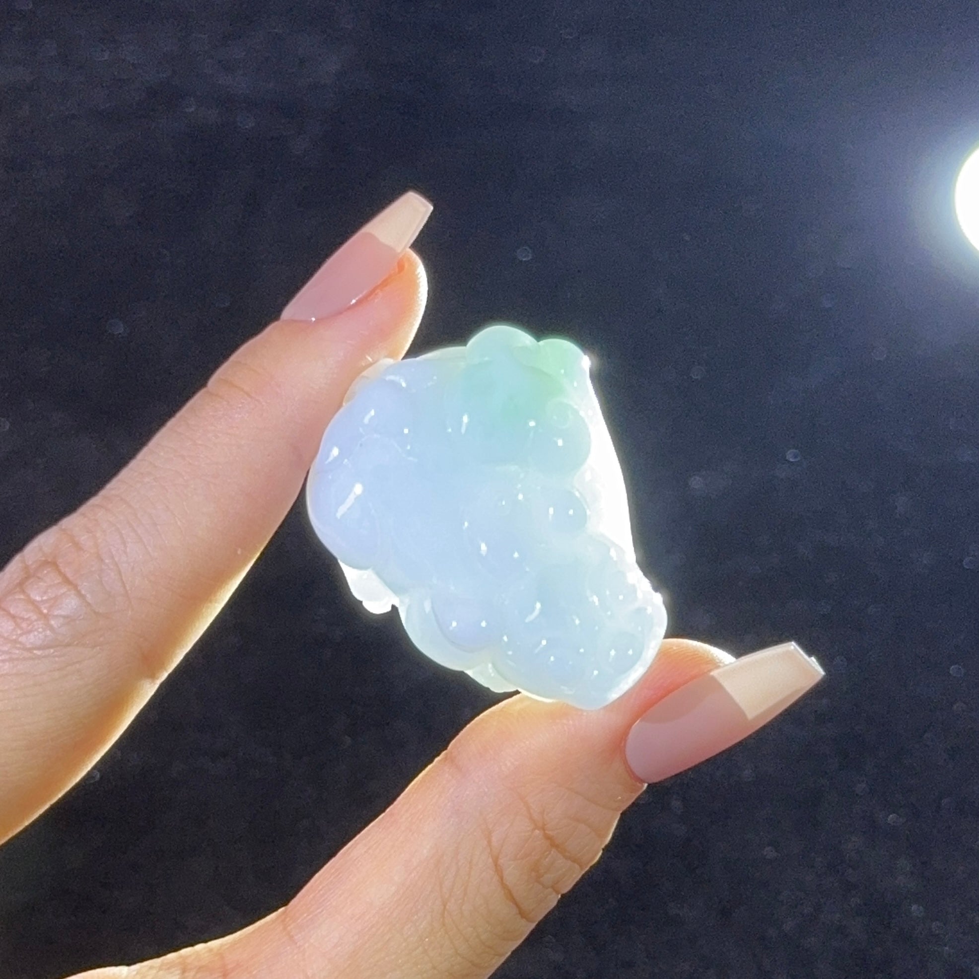 Type A Green Jade Pixiu Pendant