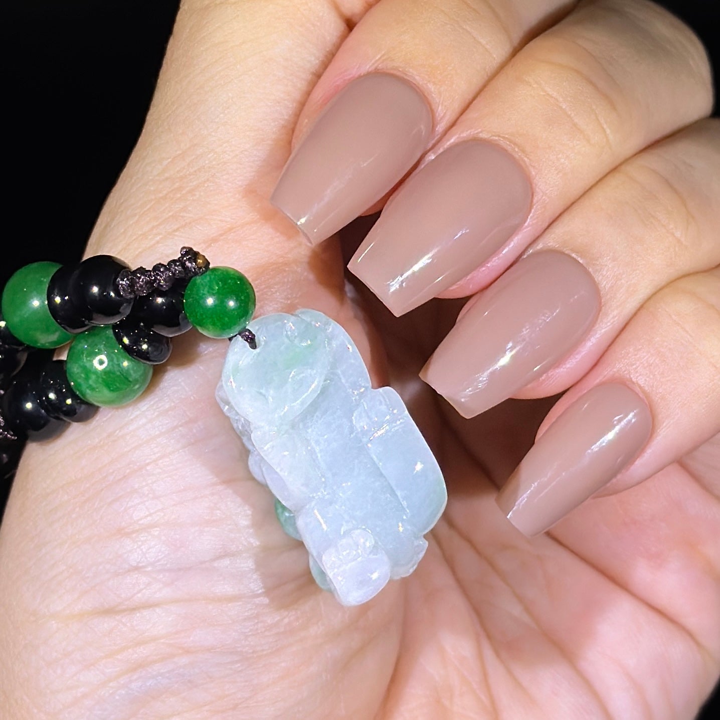 Type A Green Jade Pixiu Pendant