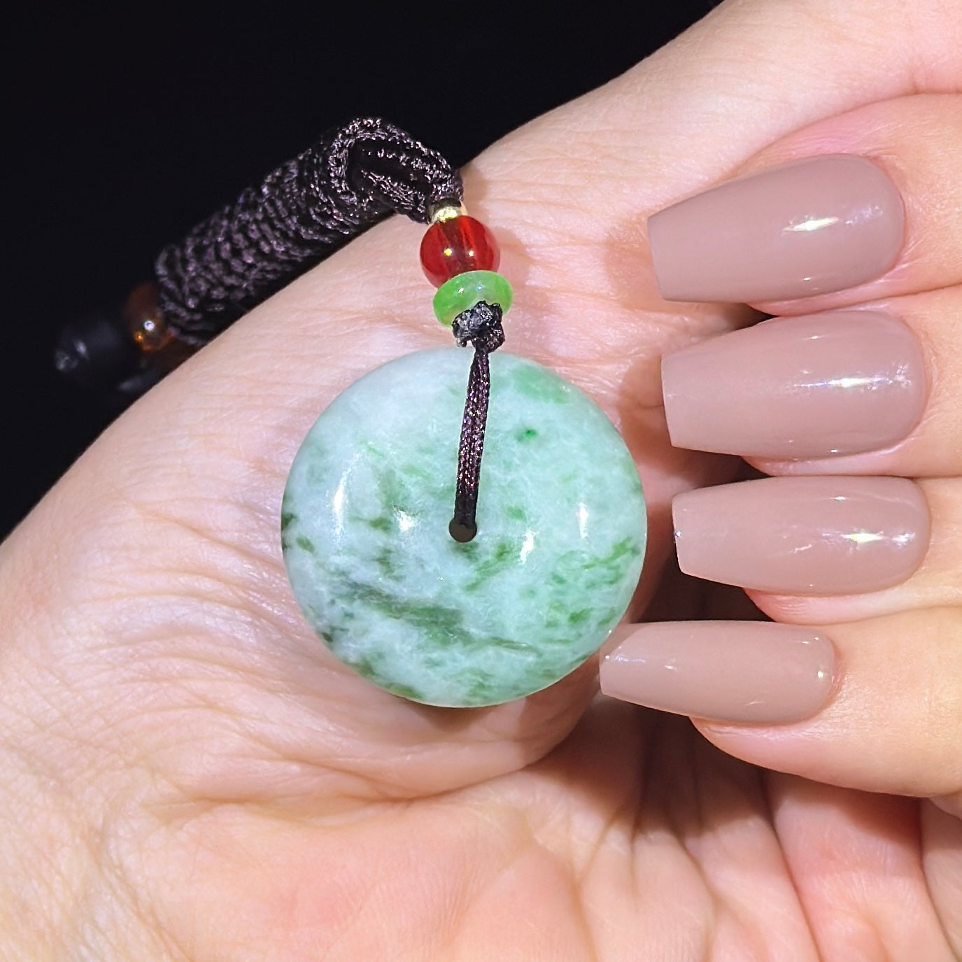 Type A Green Jade Ping An Kou