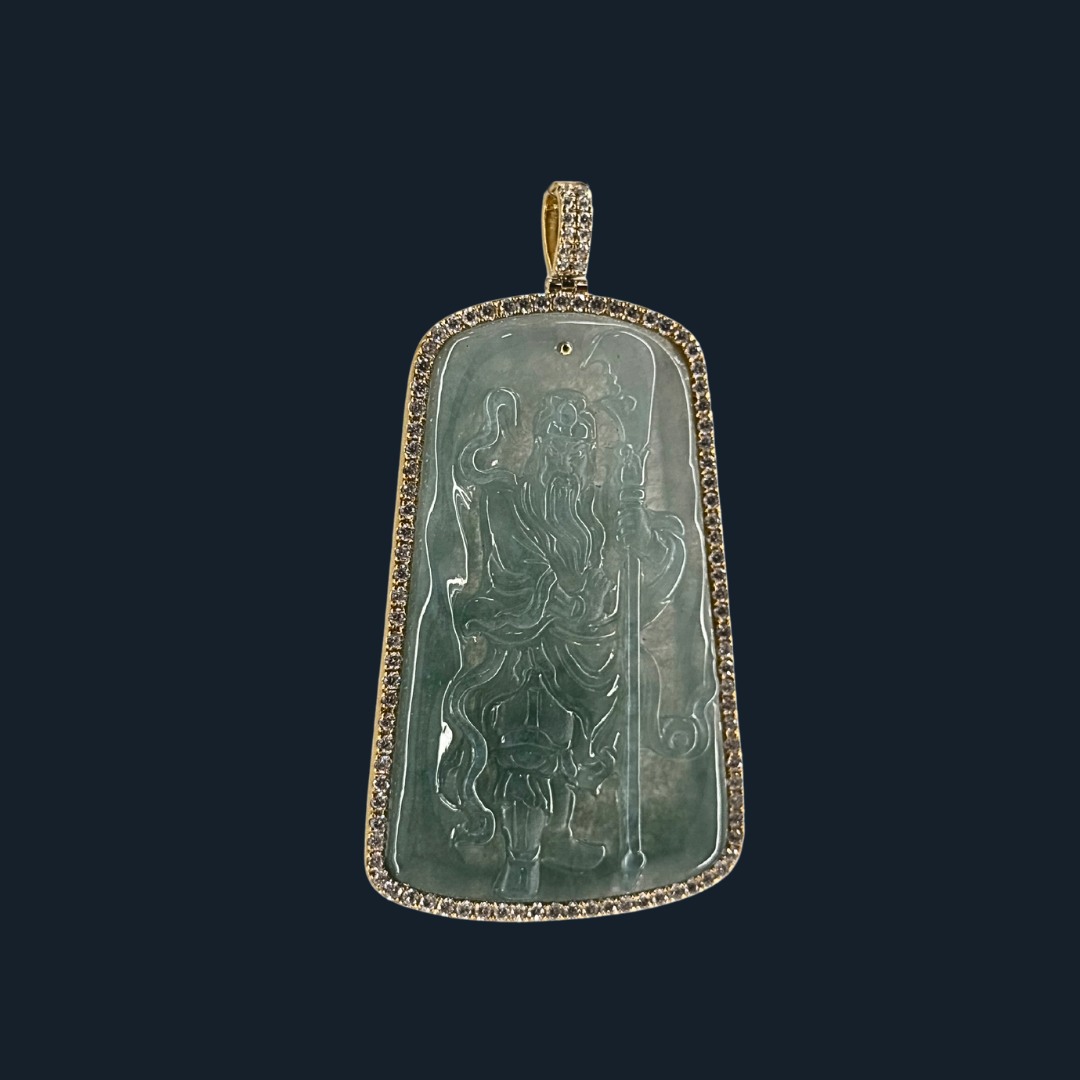💎 ICED Green Jade Guan Gong