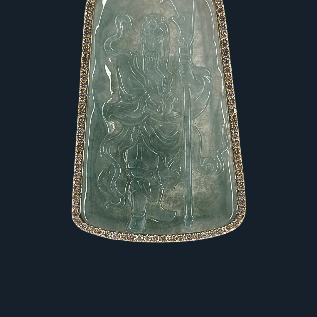 💎 ICED Green Jade Guan Gong