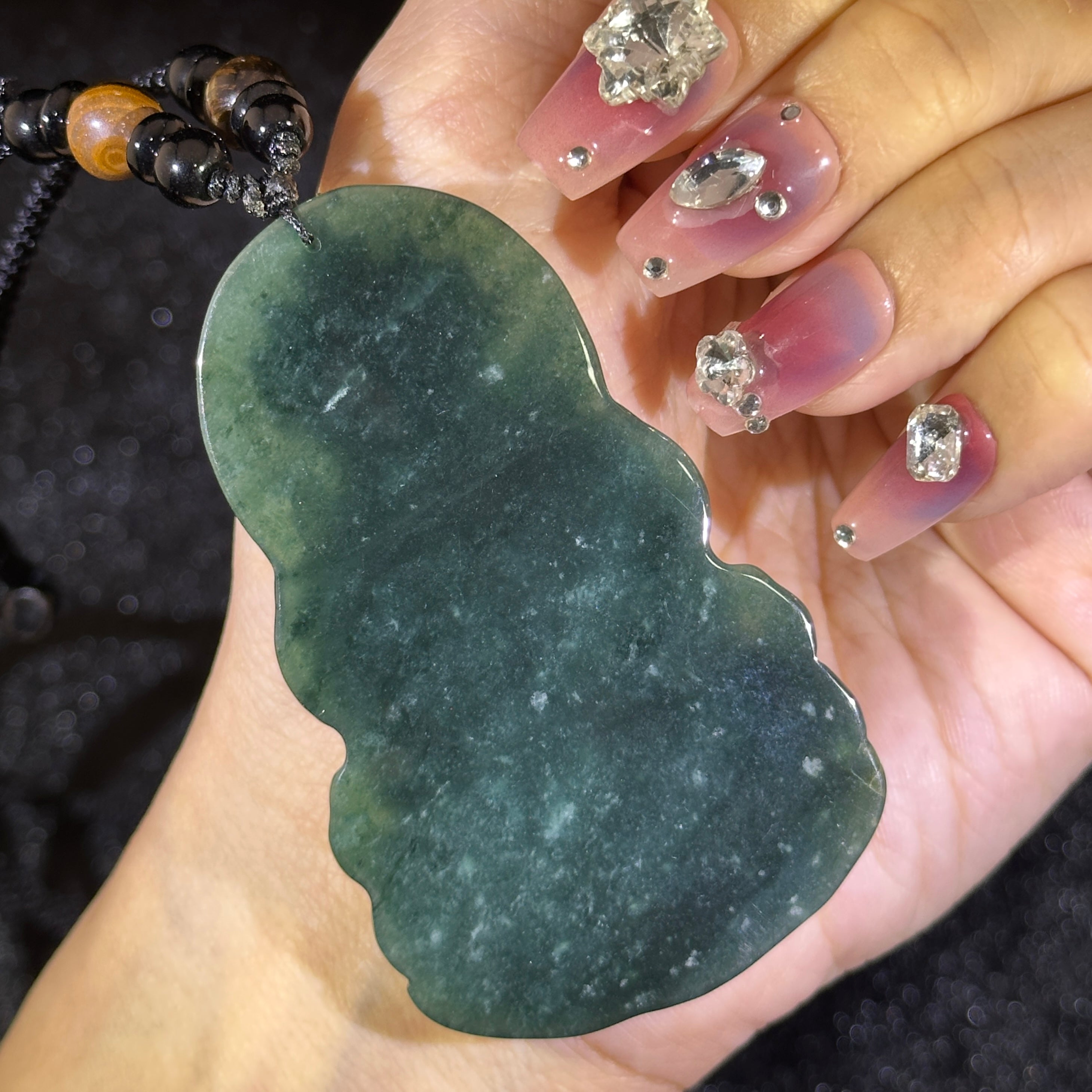 Type A Blueish Green Jade Dou Mu