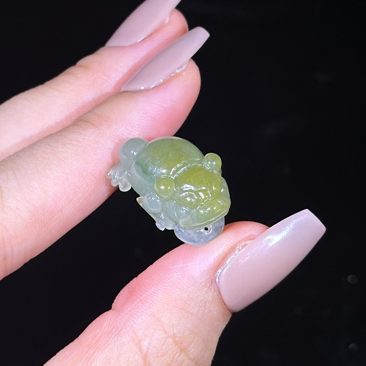 Type A Green & Yellow Jade Chan Chu