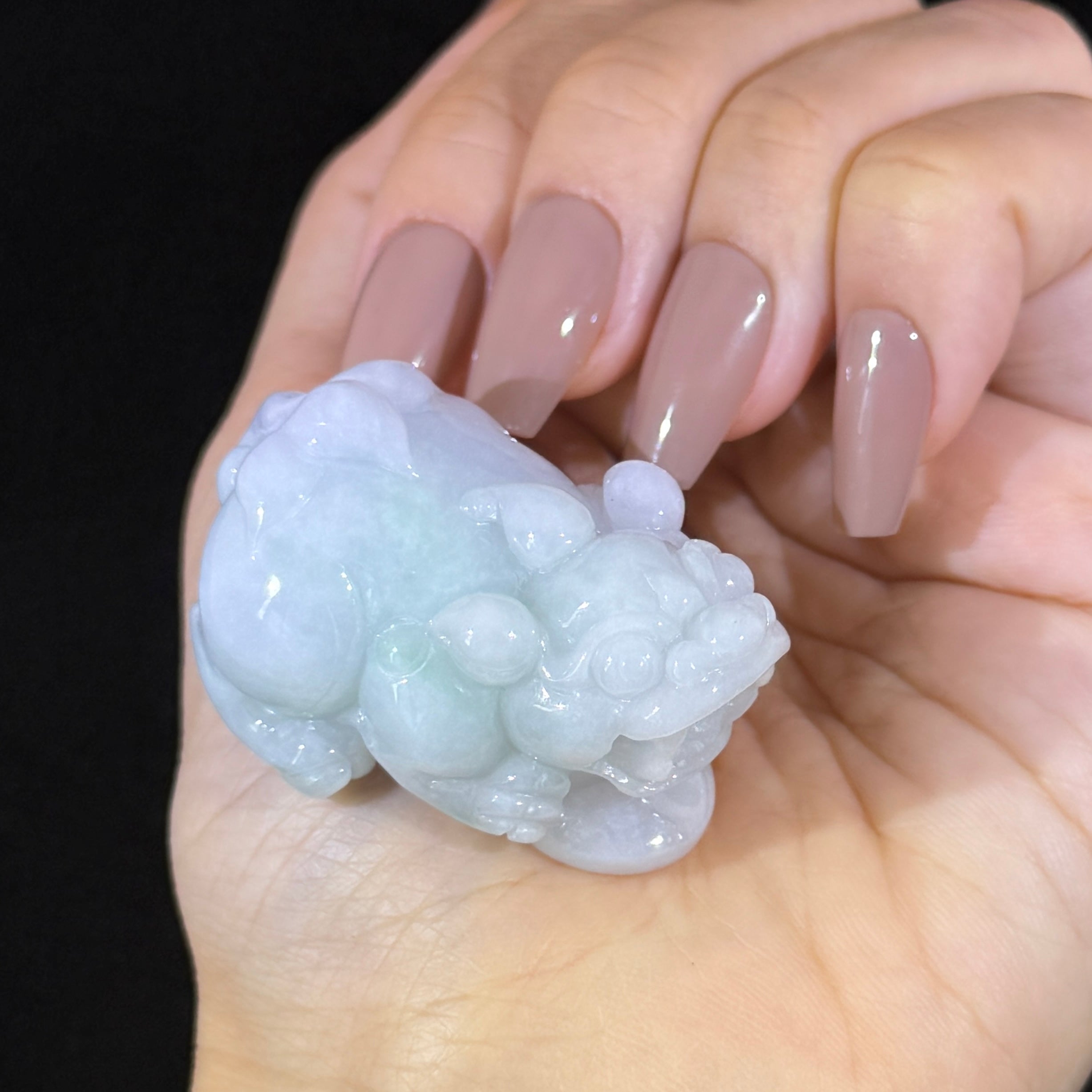 Type A Green Jade Pixiu Pendant