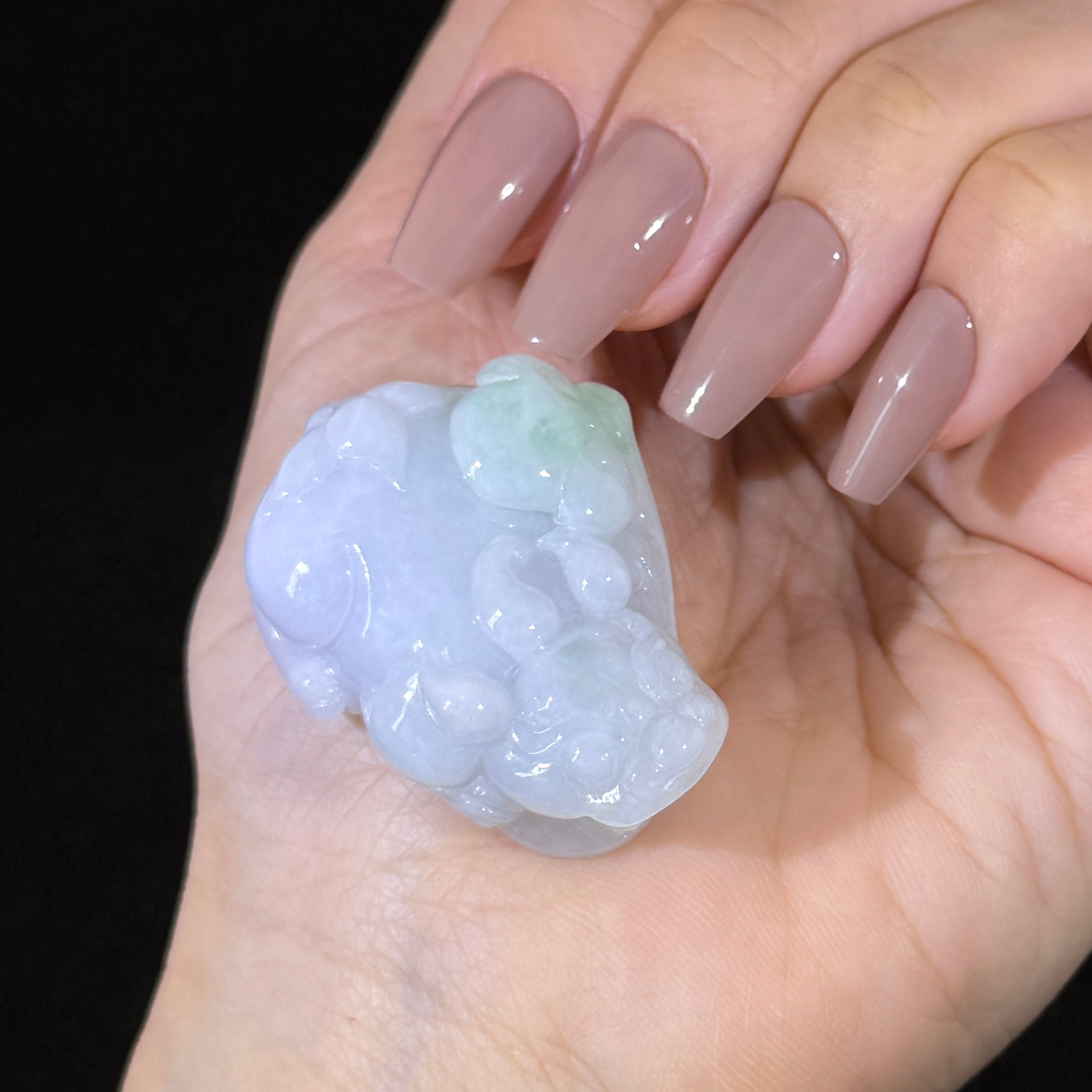 Type A Green Jade Pixiu Pendant