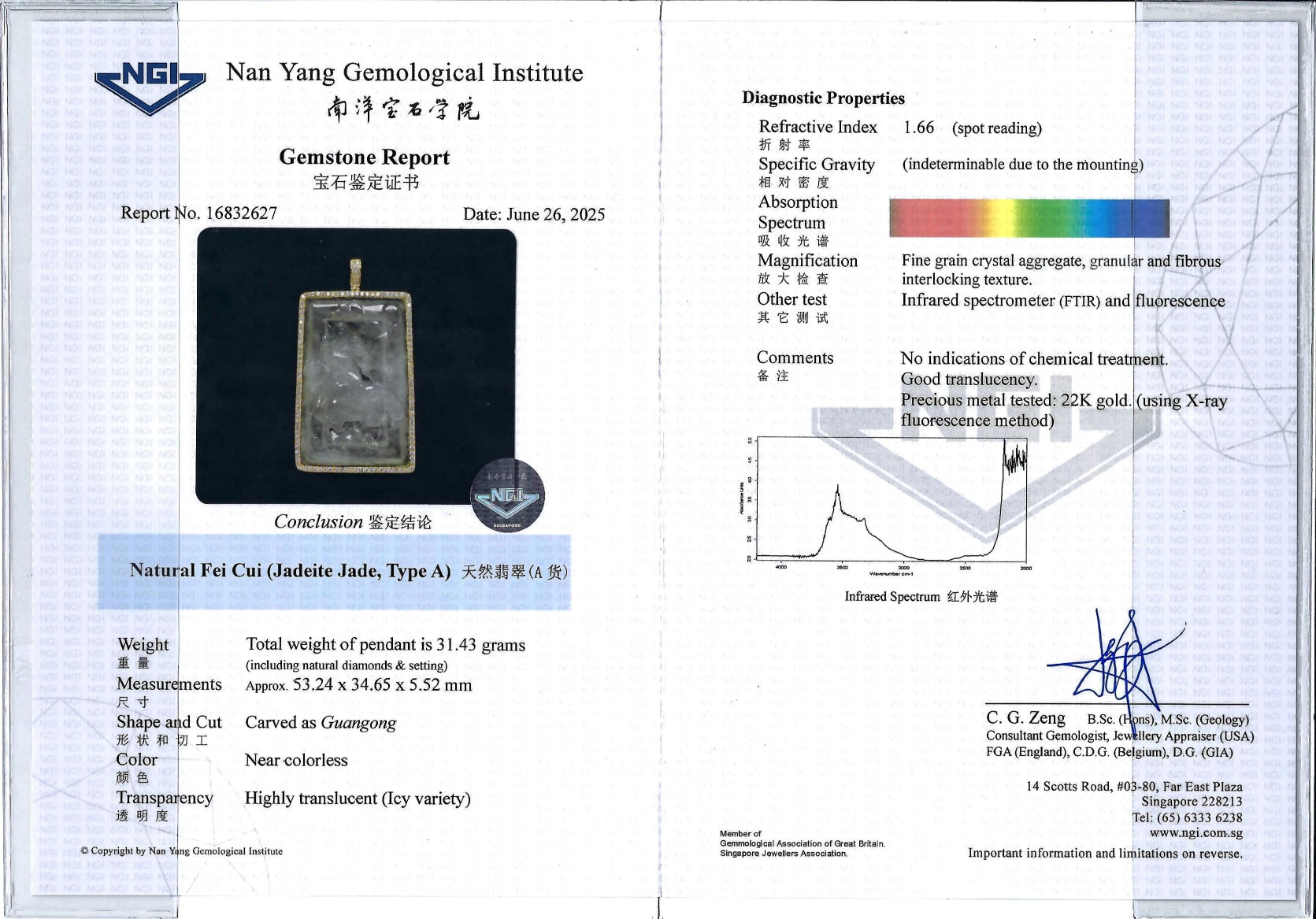 💎 ICED RARE Guan Gong on Champion Stallion Grand Master Craftsman NGI Cert