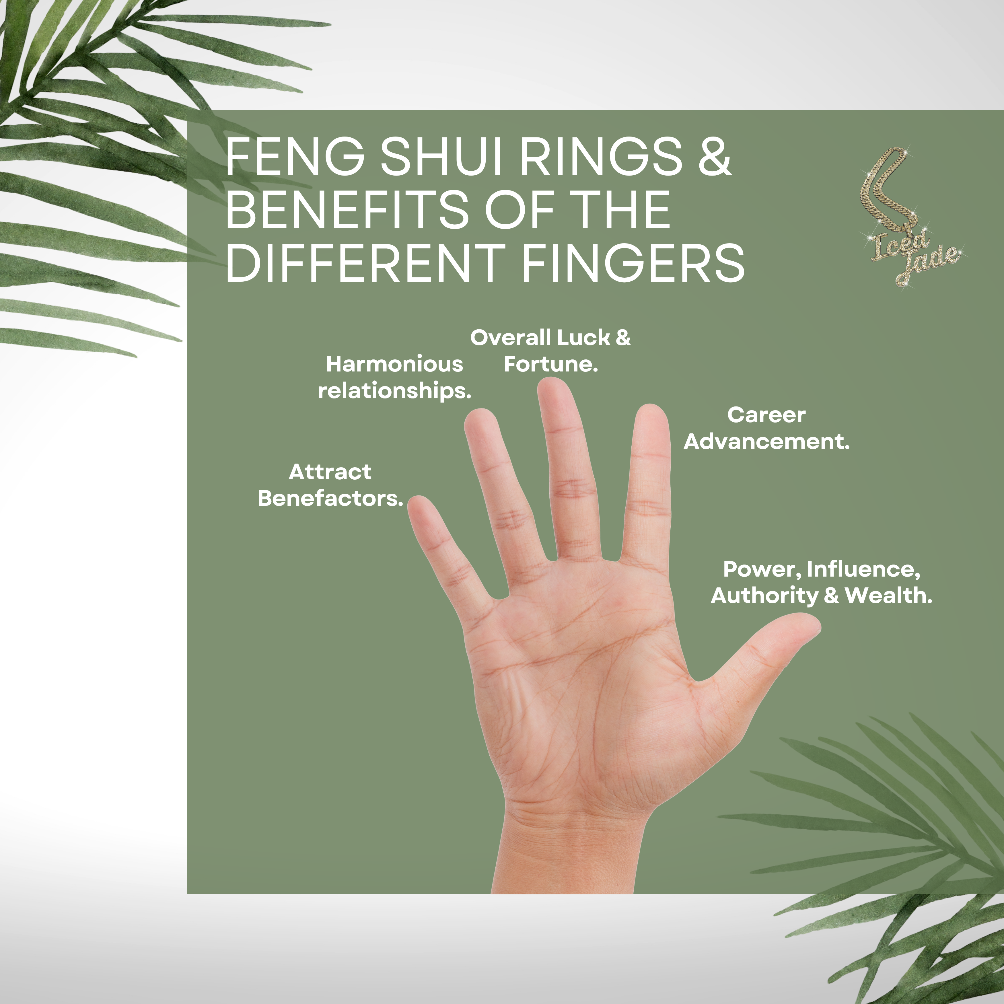 Feng Shui Rings & Benefits of the Different Fingers