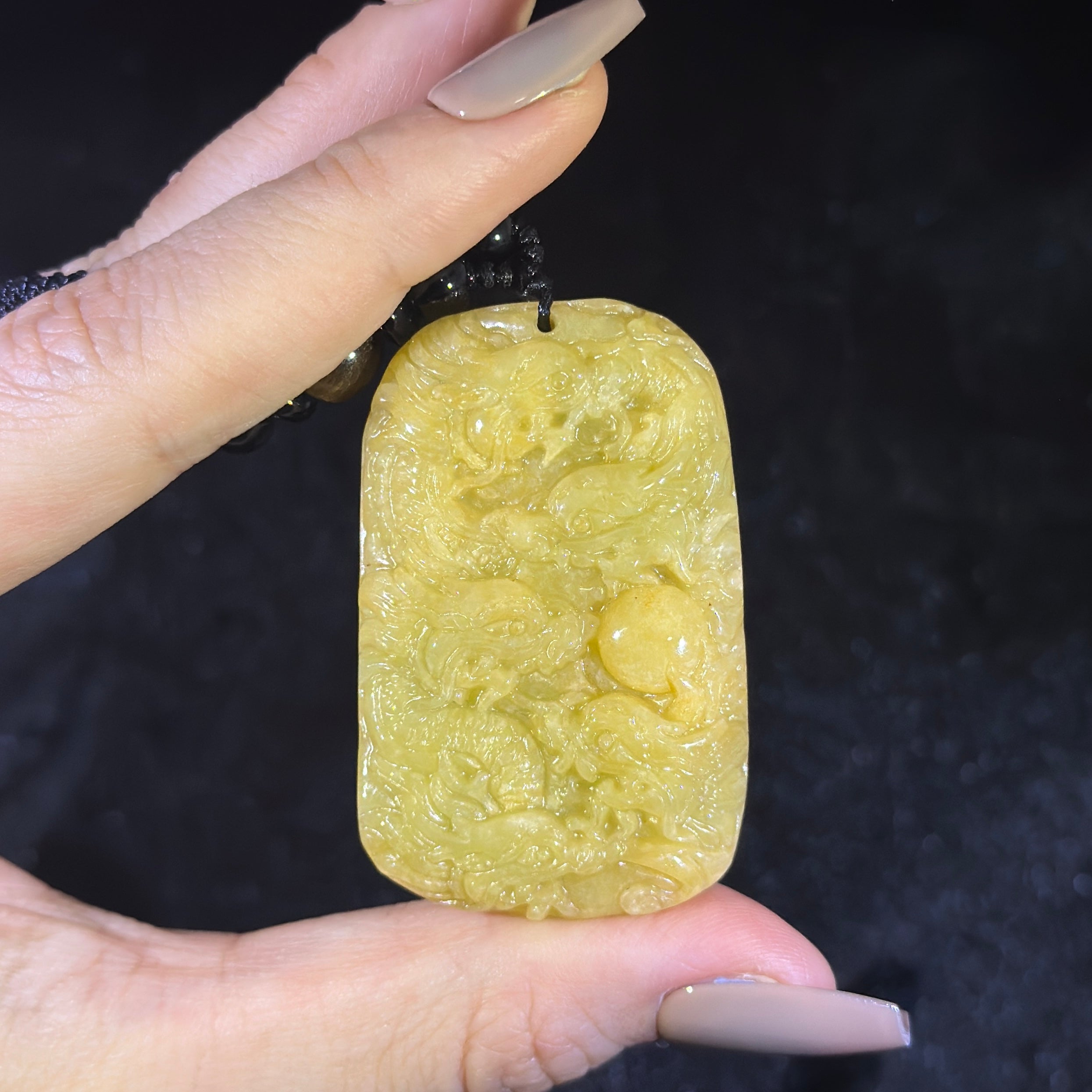 Type A Yellow Jade 9 Dragon