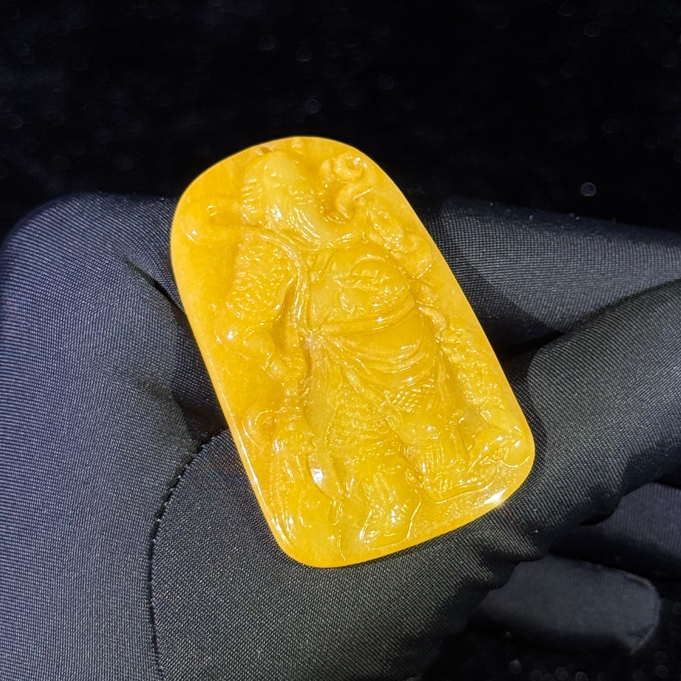 Type A Yellow Jade Guan Gong