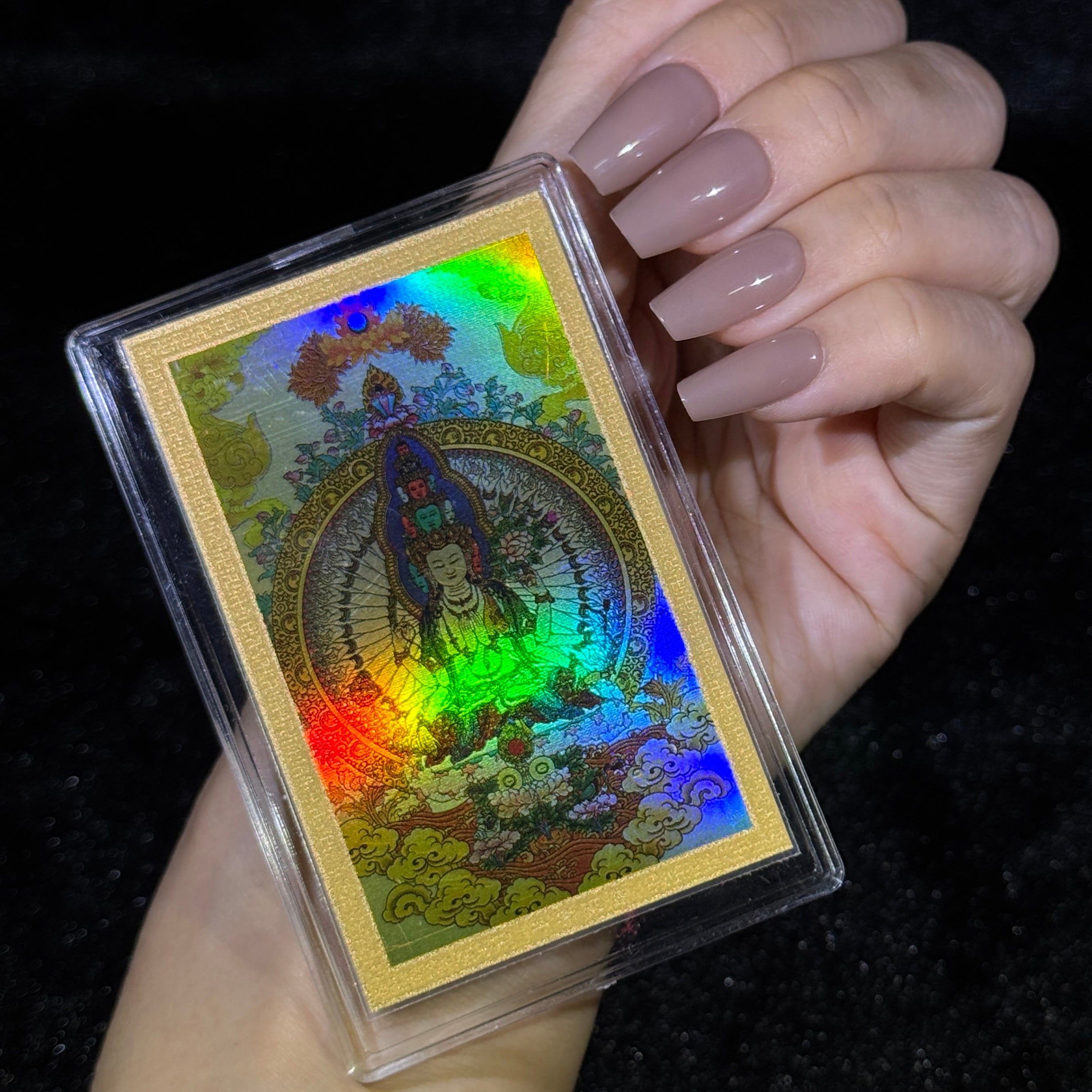 999 Gold Card Thousand Hands Guan Yin (Avalokitshvara) - Rat Zodiac