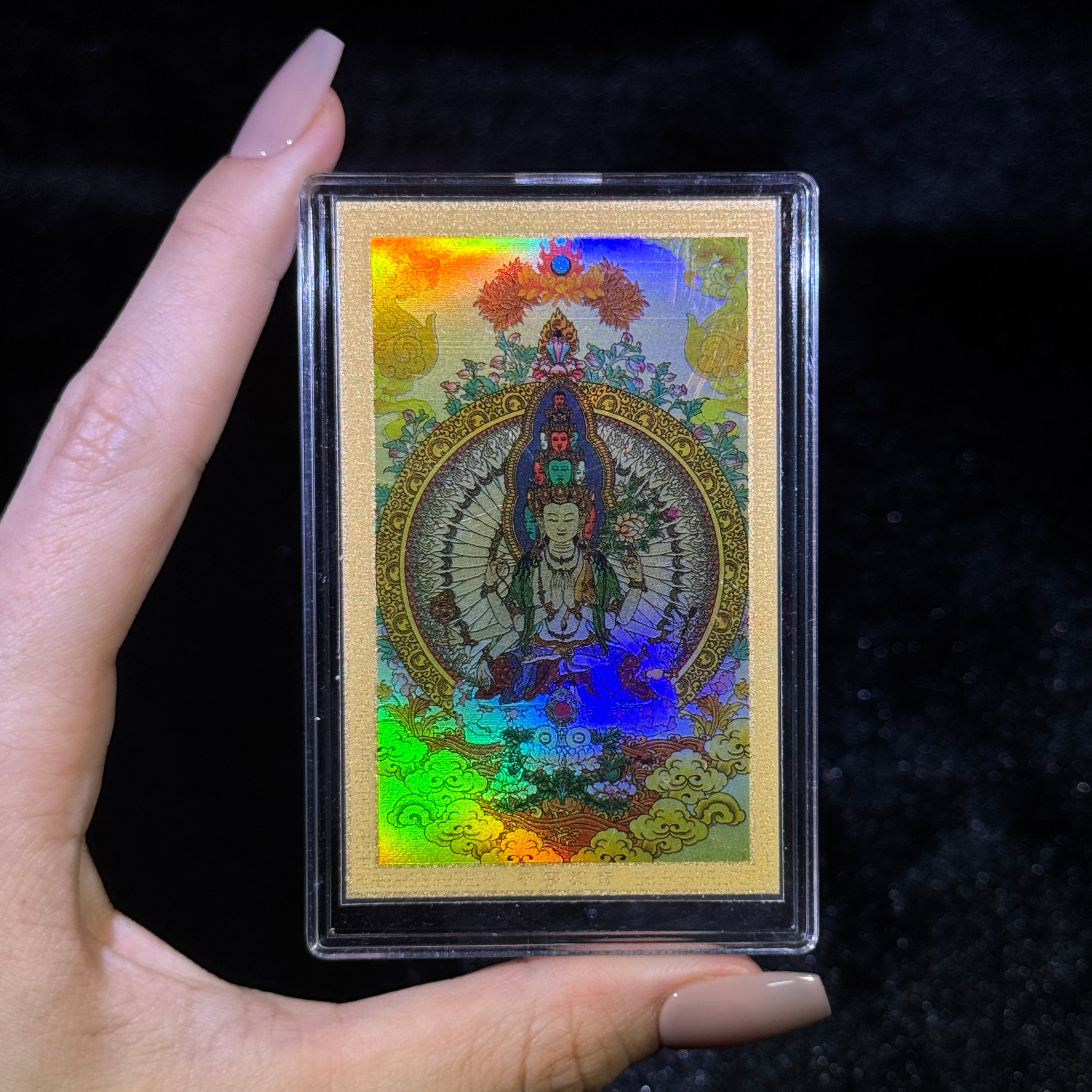 999 Gold Card Thousand Hands Guan Yin (Avalokitshvara) - Rat Zodiac