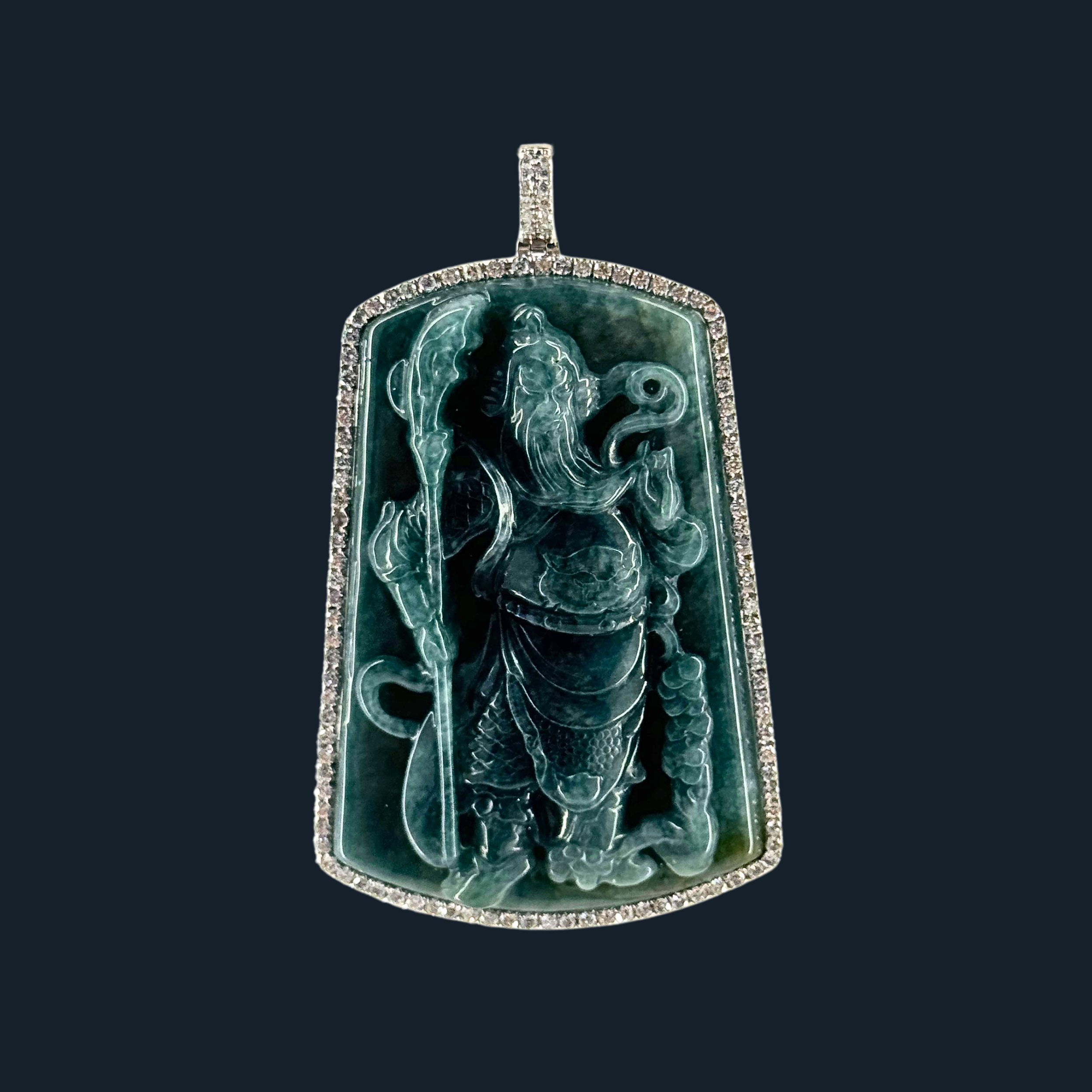 💎 ICED Green Jade Guan Gong