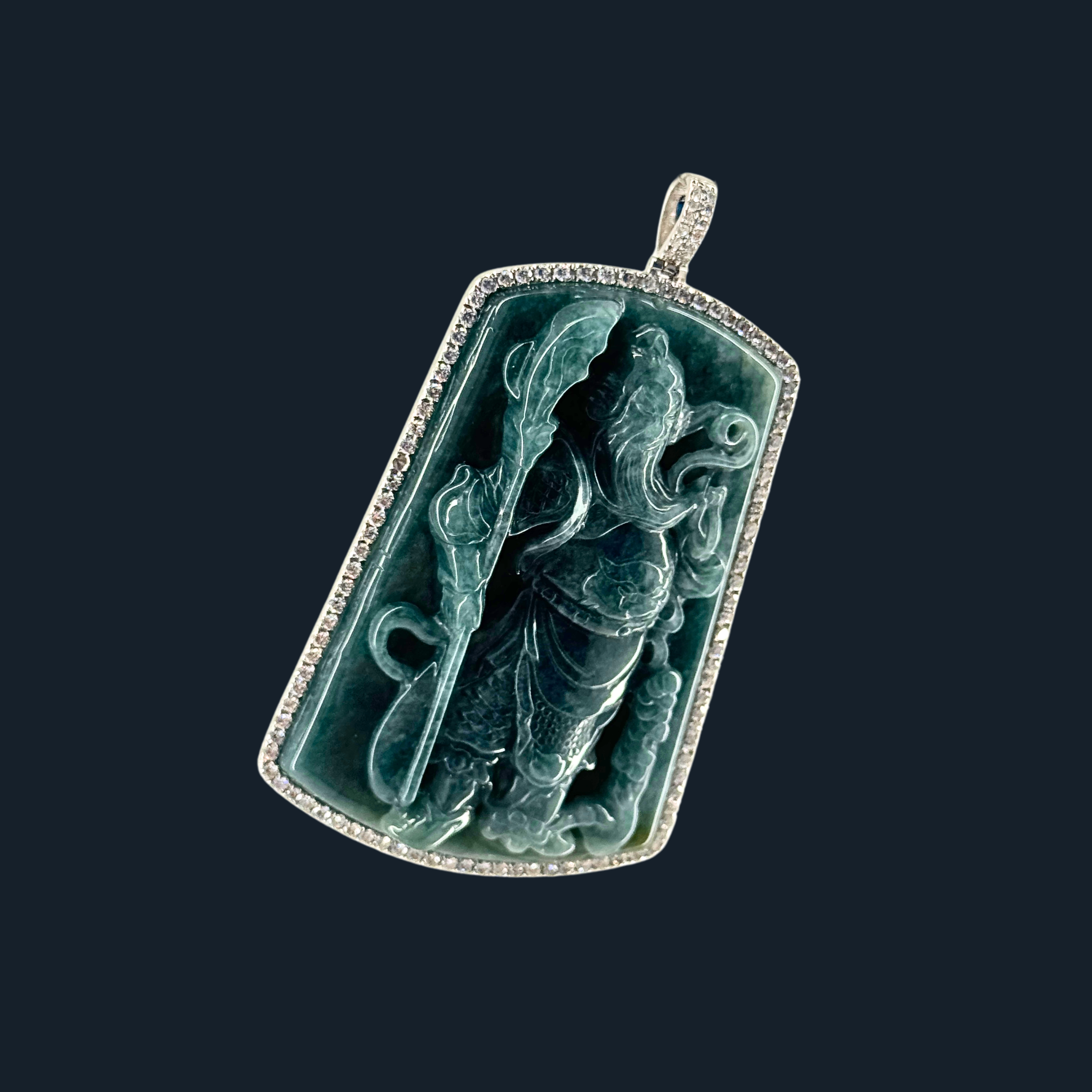 💎 ICED Green Jade Guan Gong