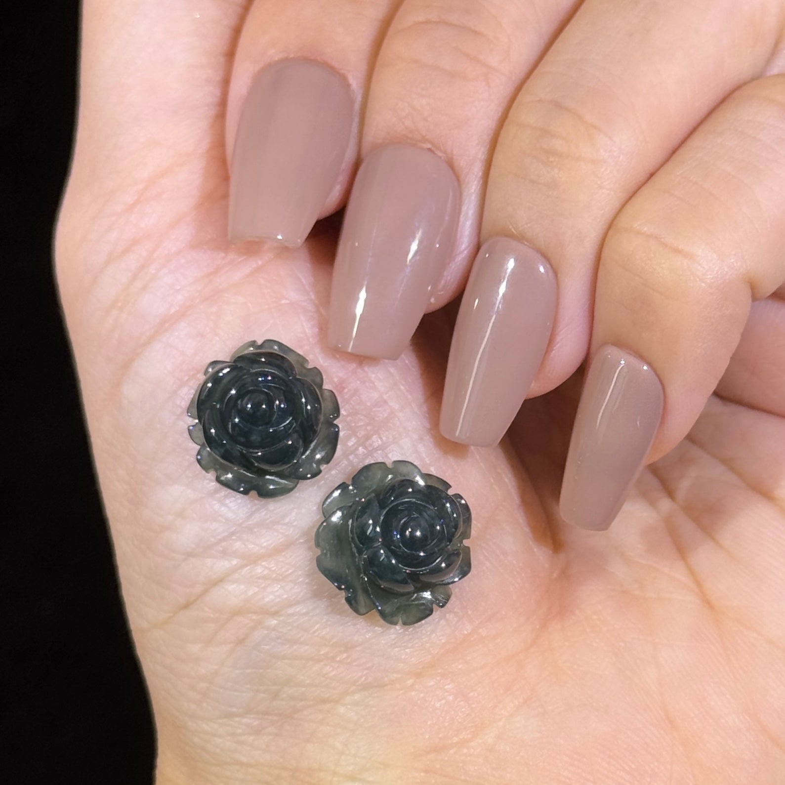 Type A Blueish Green Jade Roses