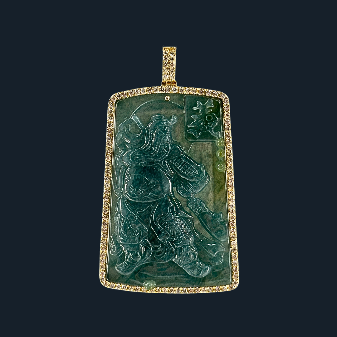 💎 ICED Green Jade Guan Gong