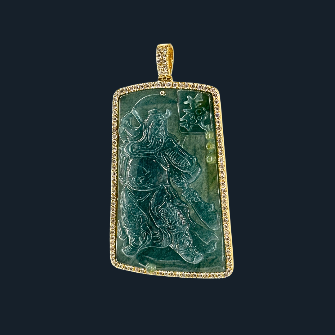 💎 ICED Green Jade Guan Gong