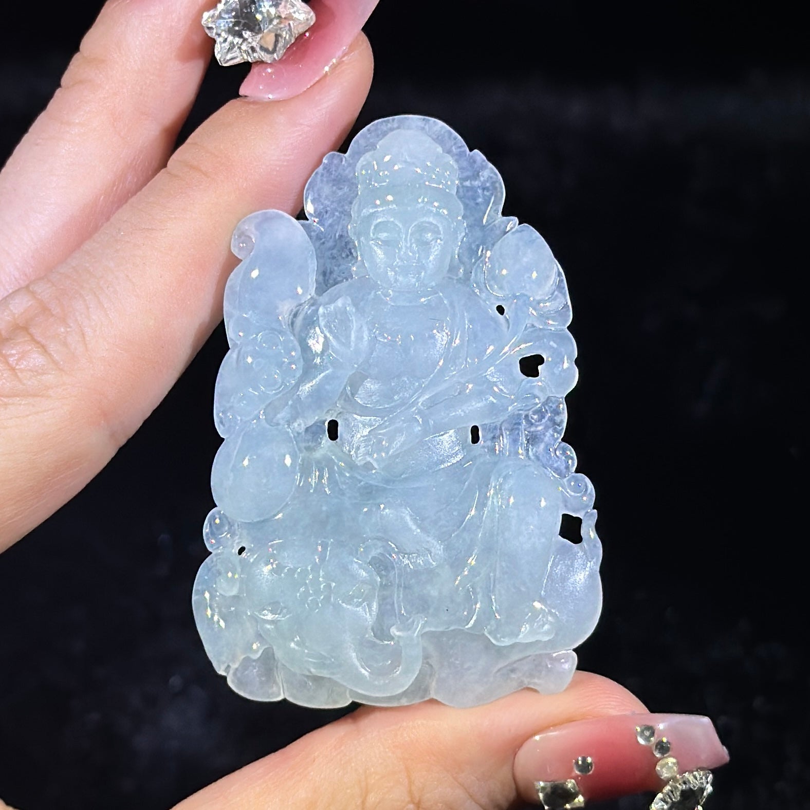 Type A Semi Icy Jade Bodhisattva Samantabhadra