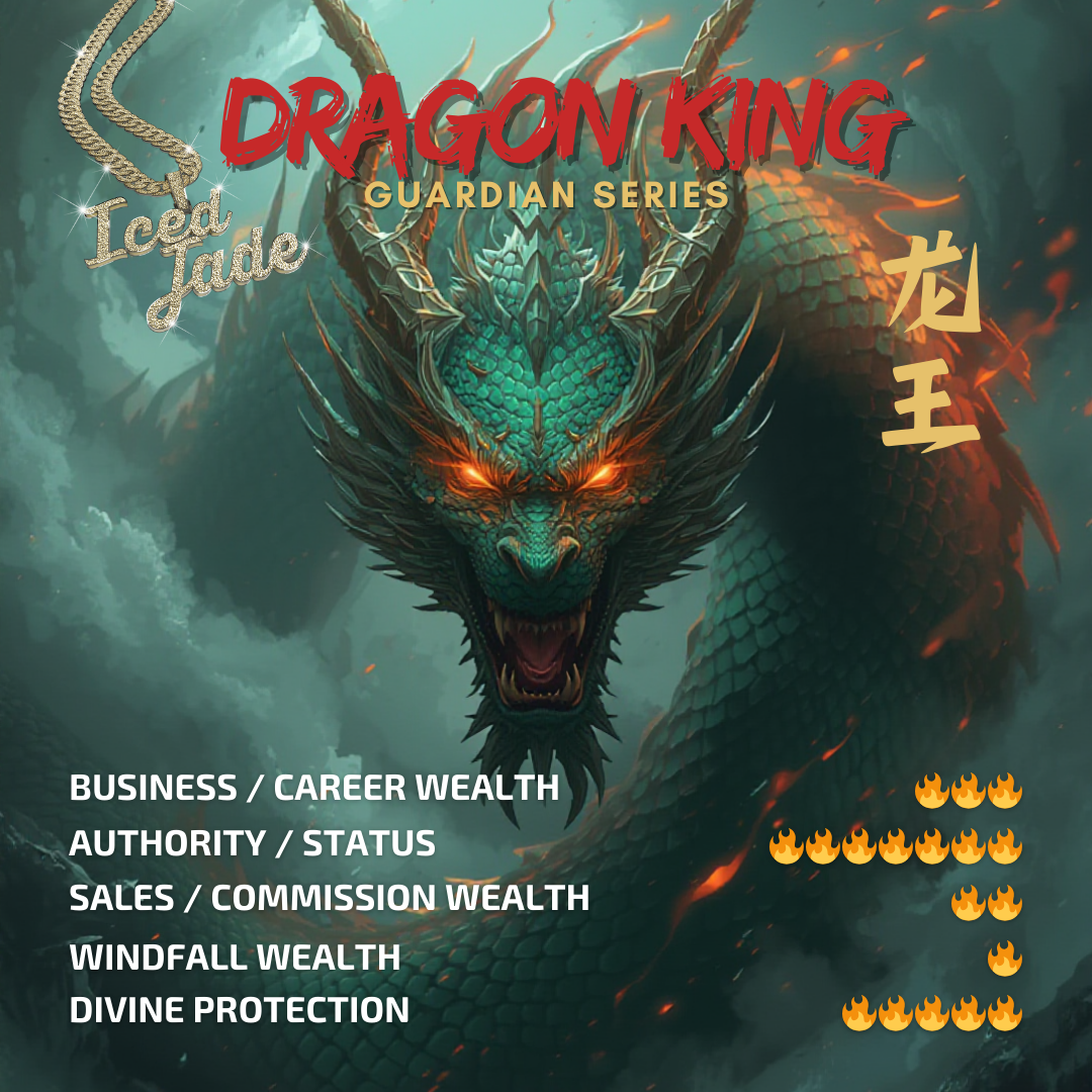 💎 ICED Blueish Green Jade 9 Dragon